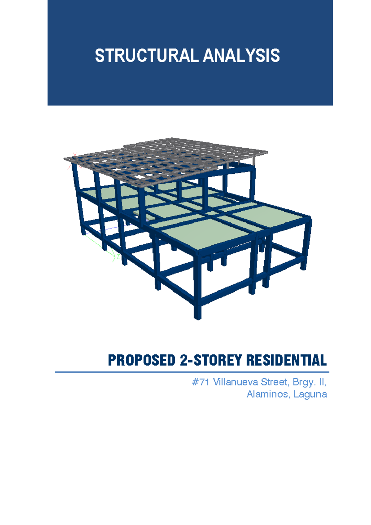 2 Storey Residential Building Structural Report (ENG 101) - Studocu