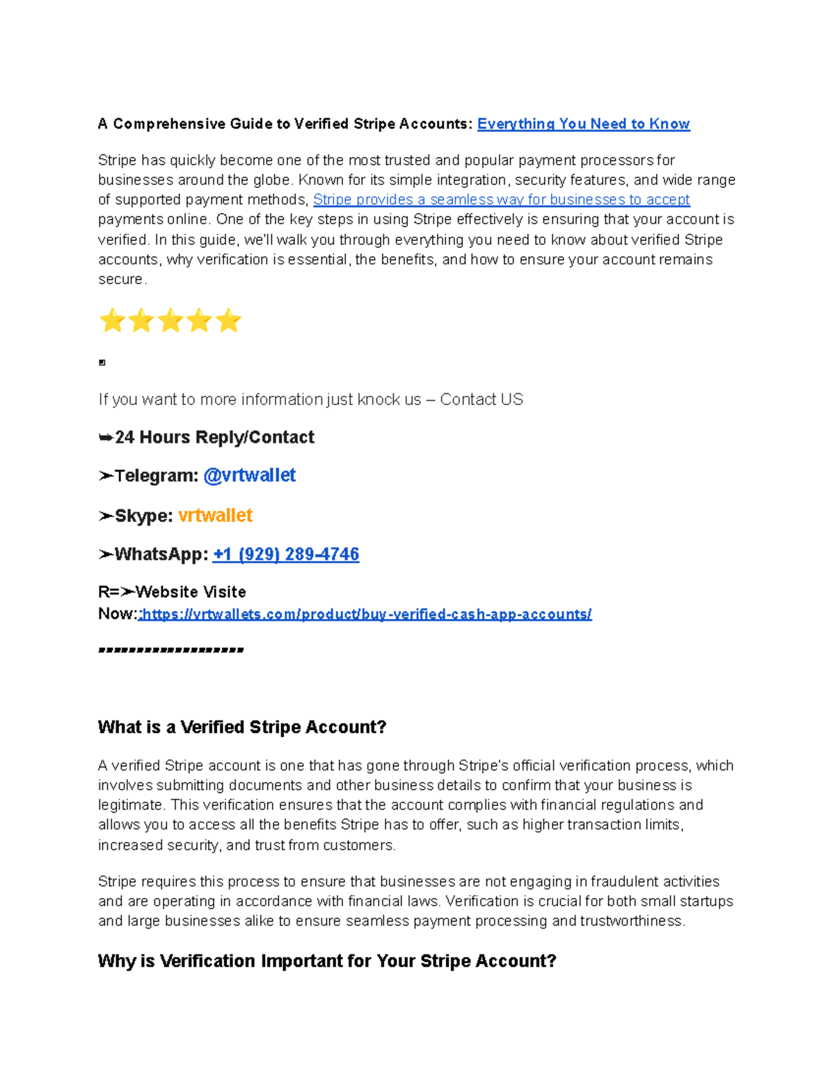 A Comprehensive Guide to Verified Stripe Accounts Everything You Need ...