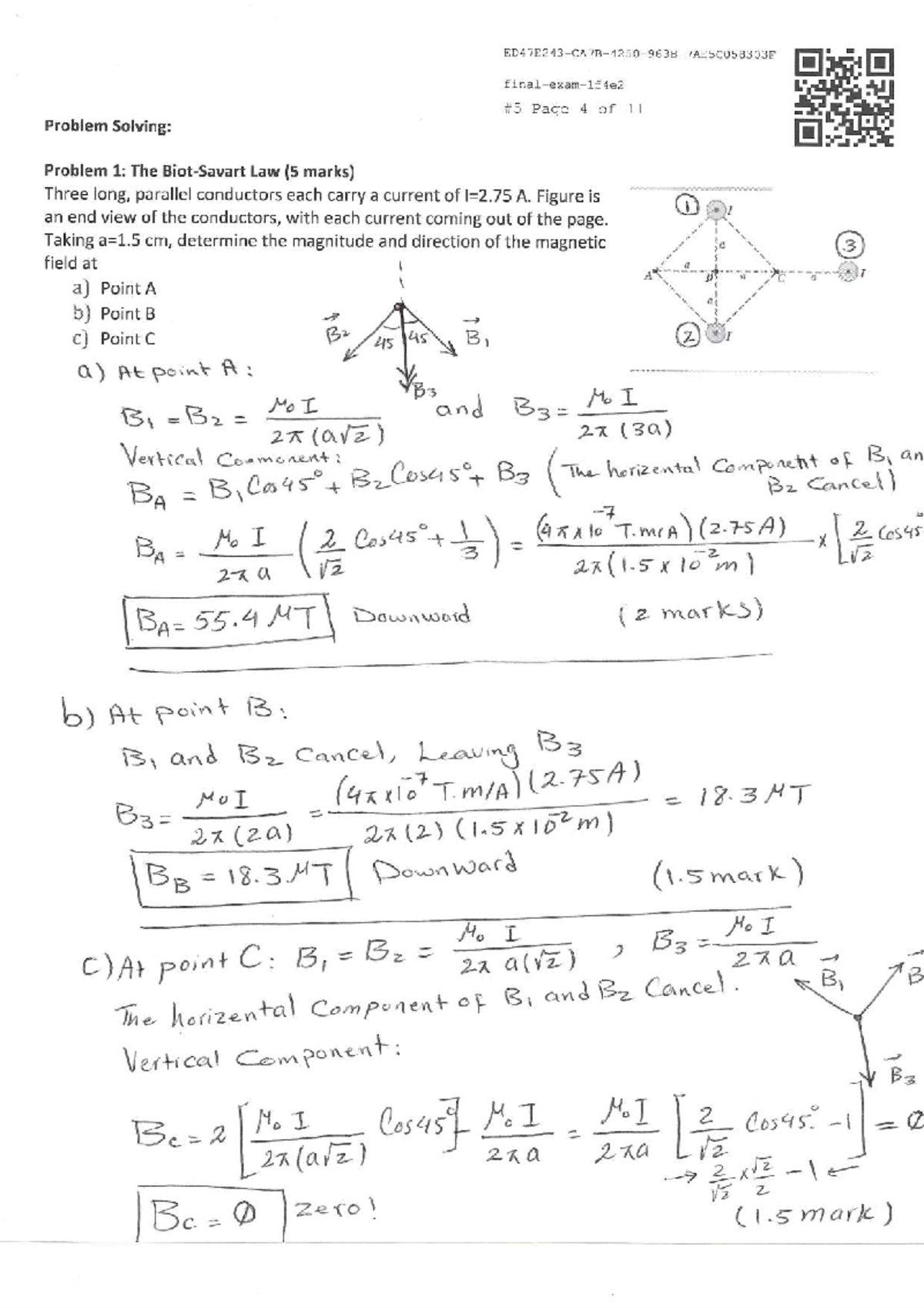 Final Exam Solutions: Physics 101 - Problem Solving and Concepts - Studocu