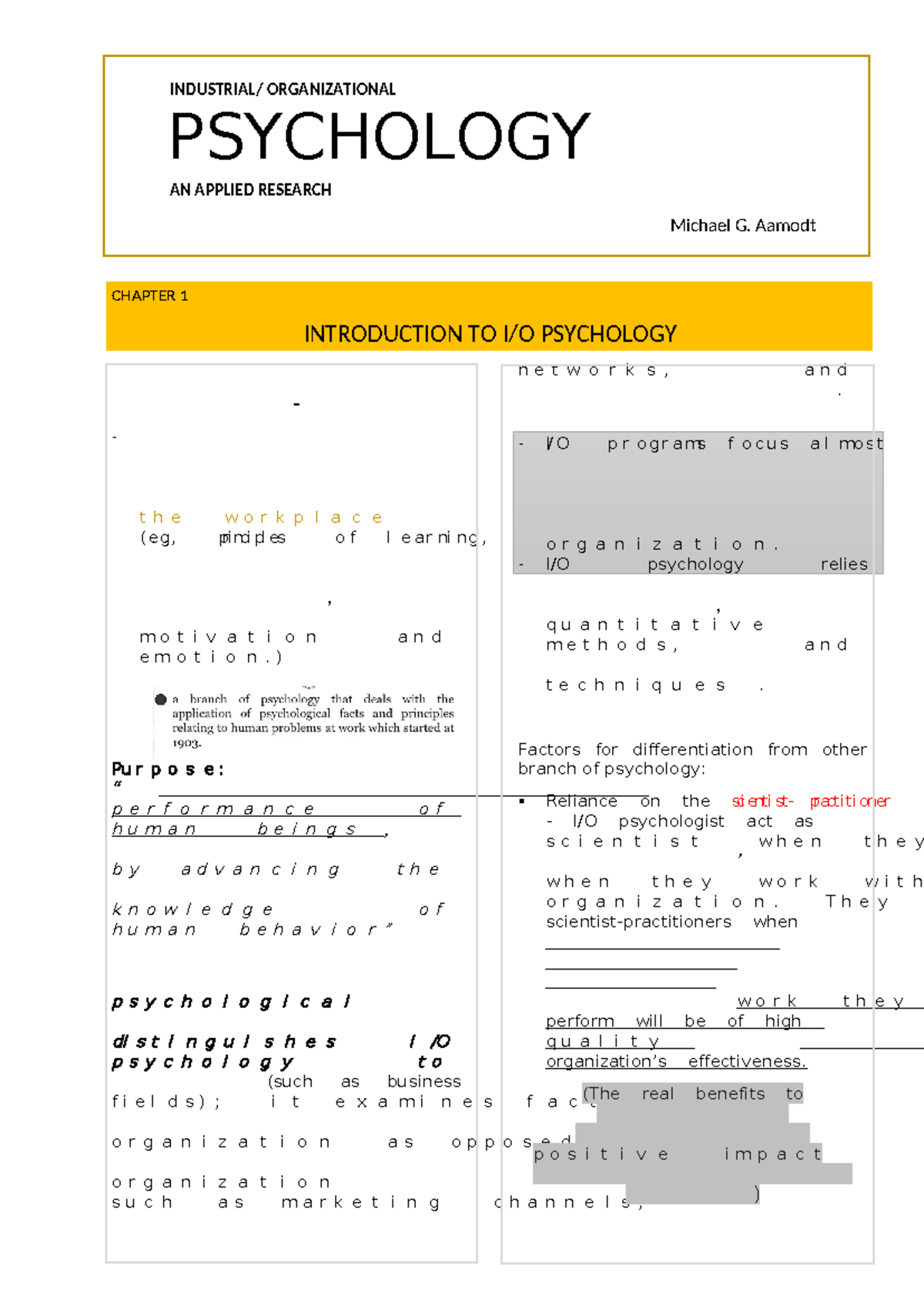 Book Notes - a transcript of the a book - ####### INDUSTRIAL ...