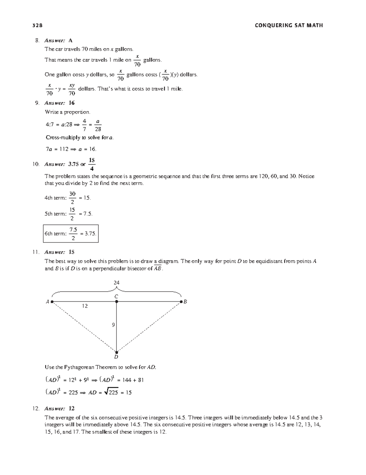 Mc Graw-Hill's Conquering SAT Math, 2nd Ed. (Mc Graw-Hill's Conquering ...