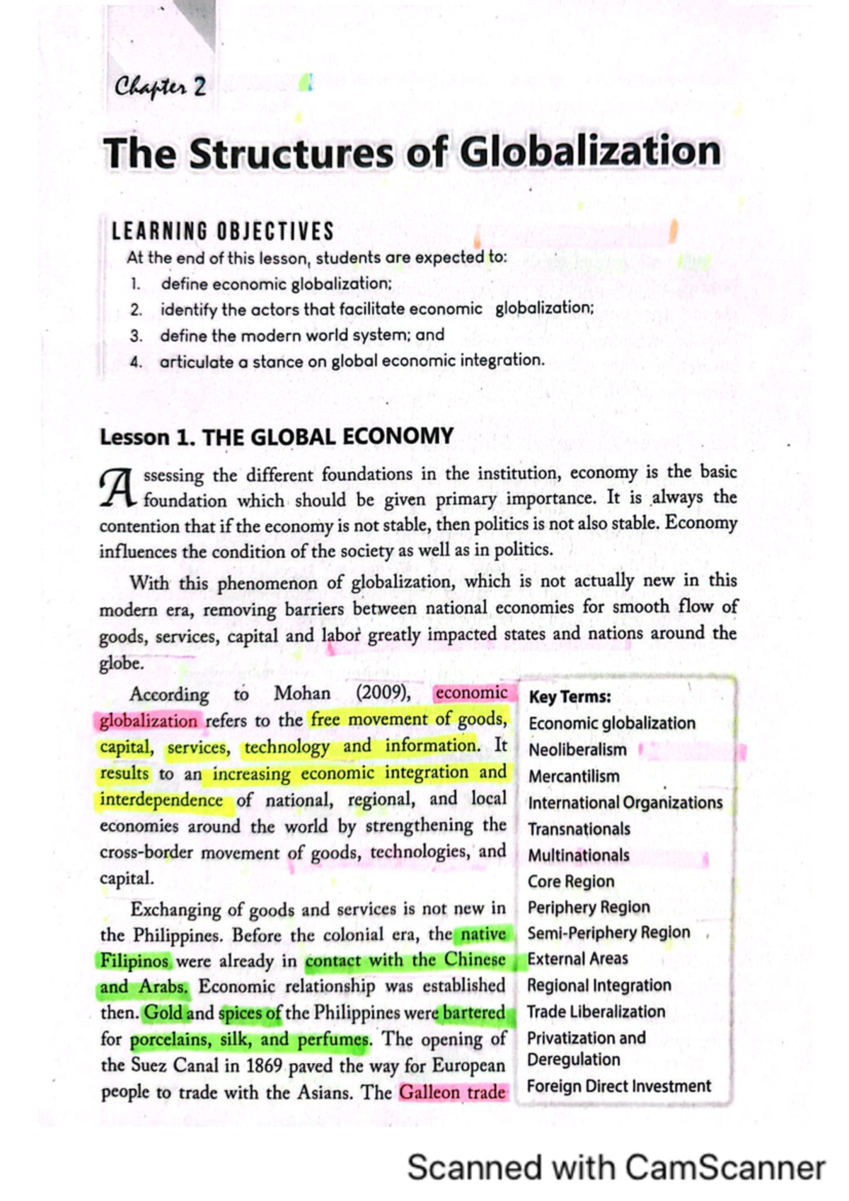 Chapter 2 The-Structure-of-Globalization (Lesson 1) - Chapter 2 The ...