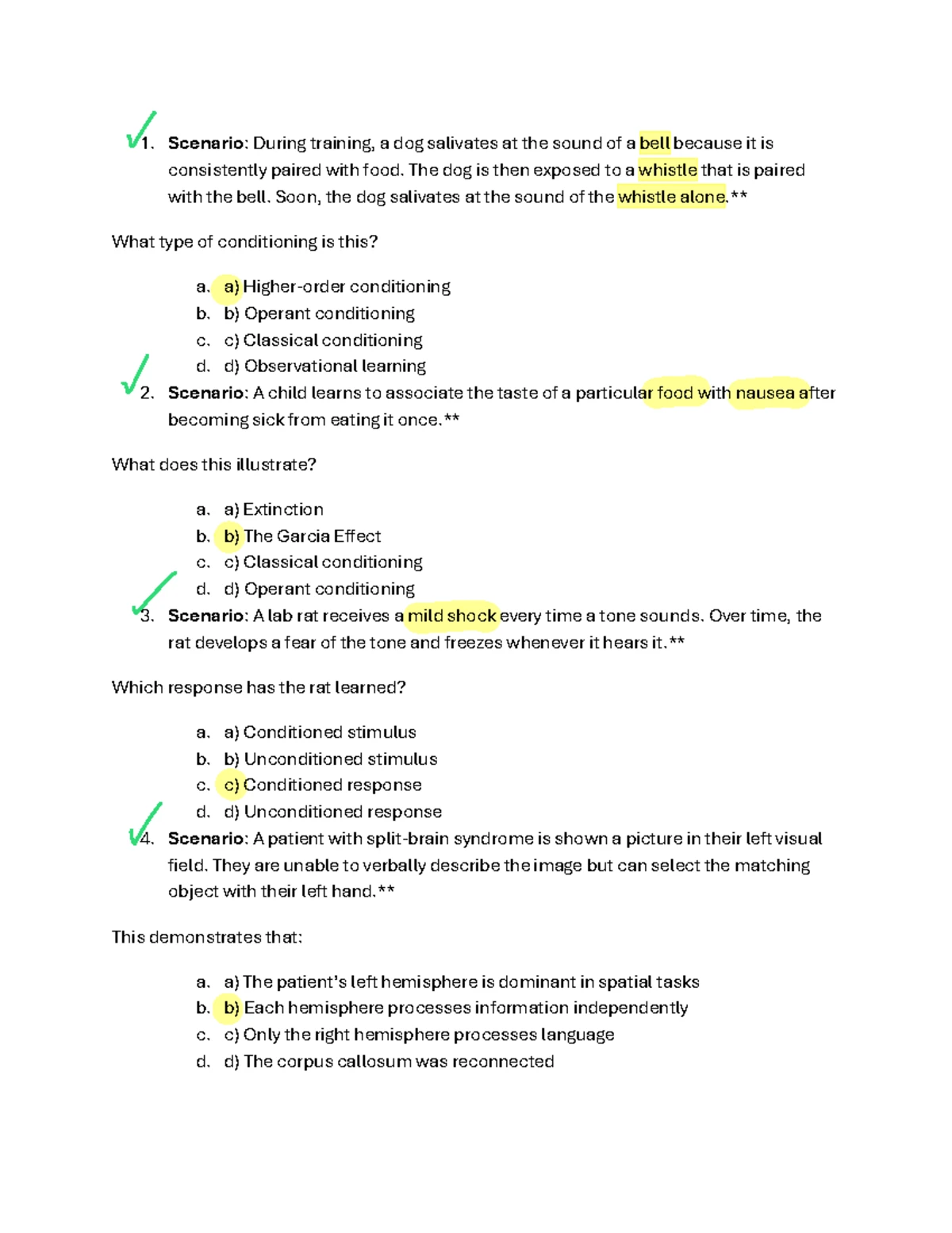BIOL 1107 Exam 1 Practice Exam Practice Questions - Exam 1 Review ...