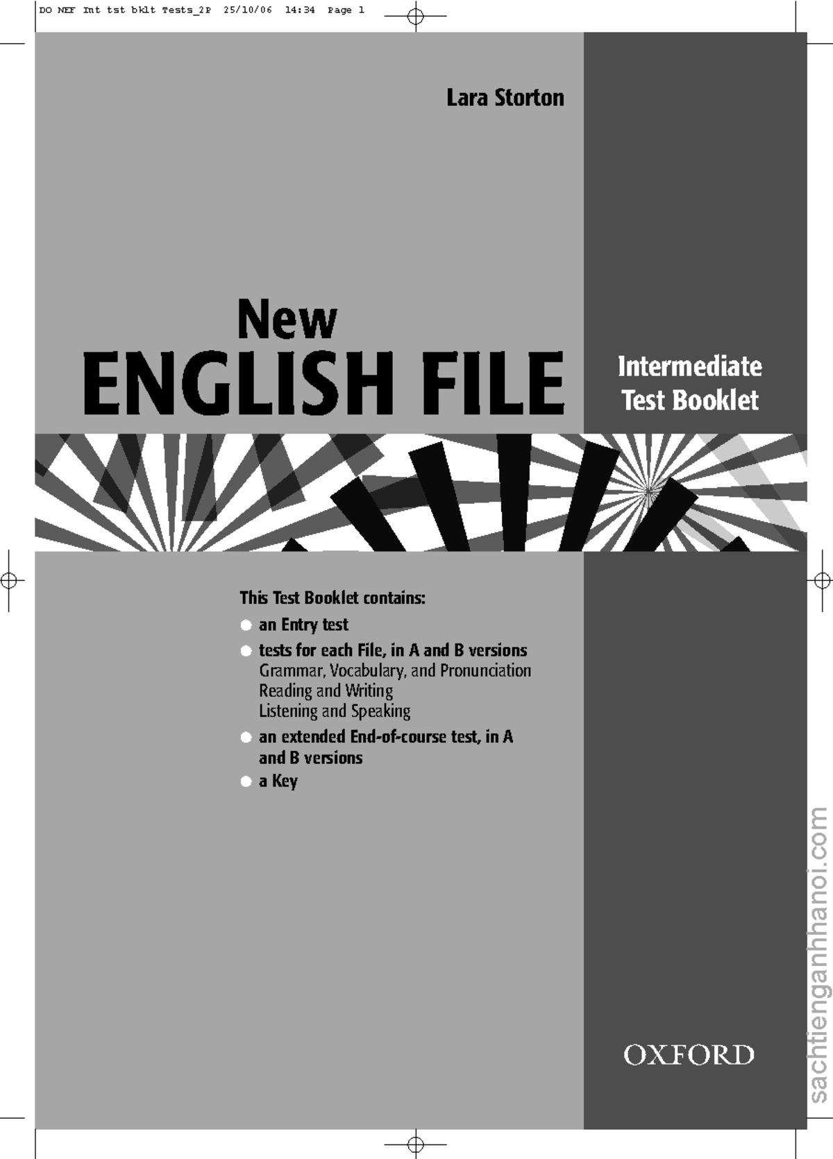 New English File Intermediate Test Booklet: Entry, A & B File Tests ...