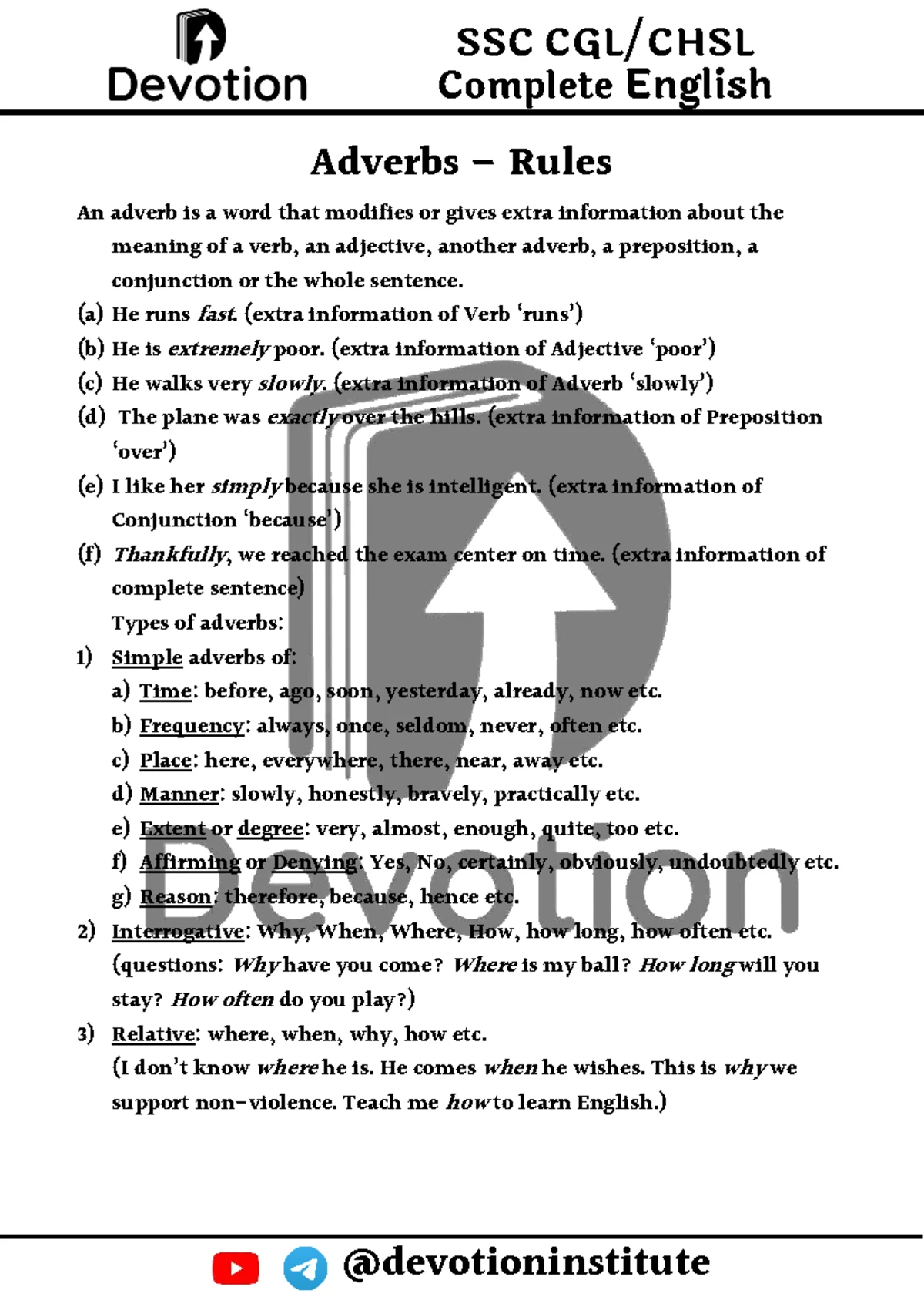 SSC Complete English Preposition Rules: Comprehensive Guide - Studocu