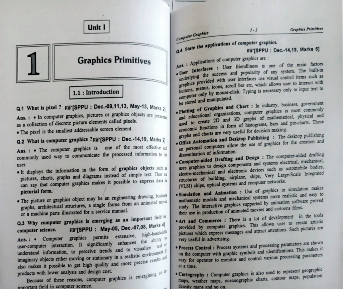 CG U1and2 decode - Unit I Graphics Primitives Computer Graphics ...
