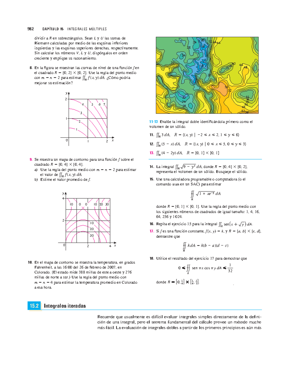 Integrales Iteradas - ####### 982 CAPÍTULO 15 INTEGRALES MÚLTIPLES ...