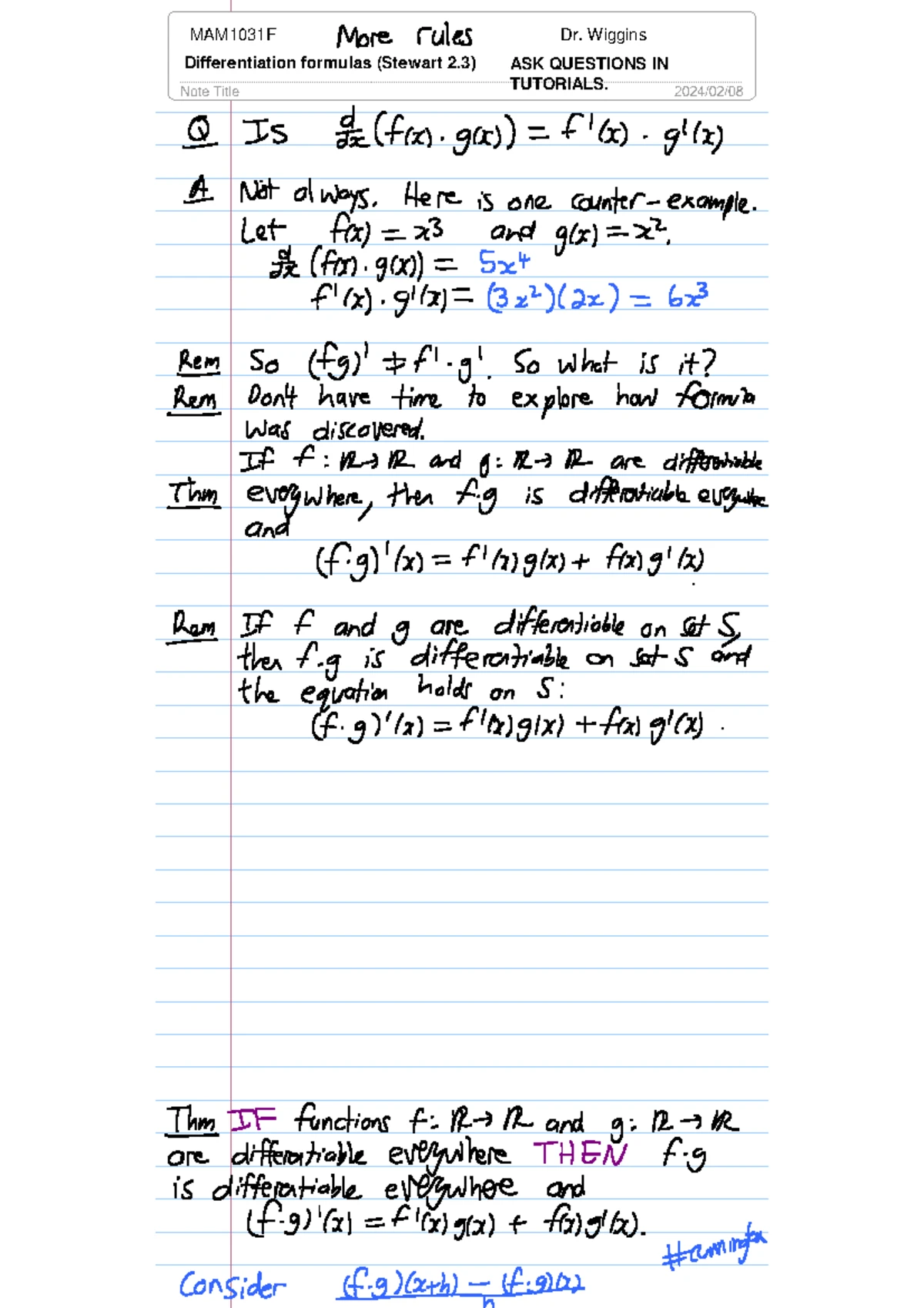 Lesson 04 - Proof by contradiction - MAM103X Lesson 4 - Proof by ...