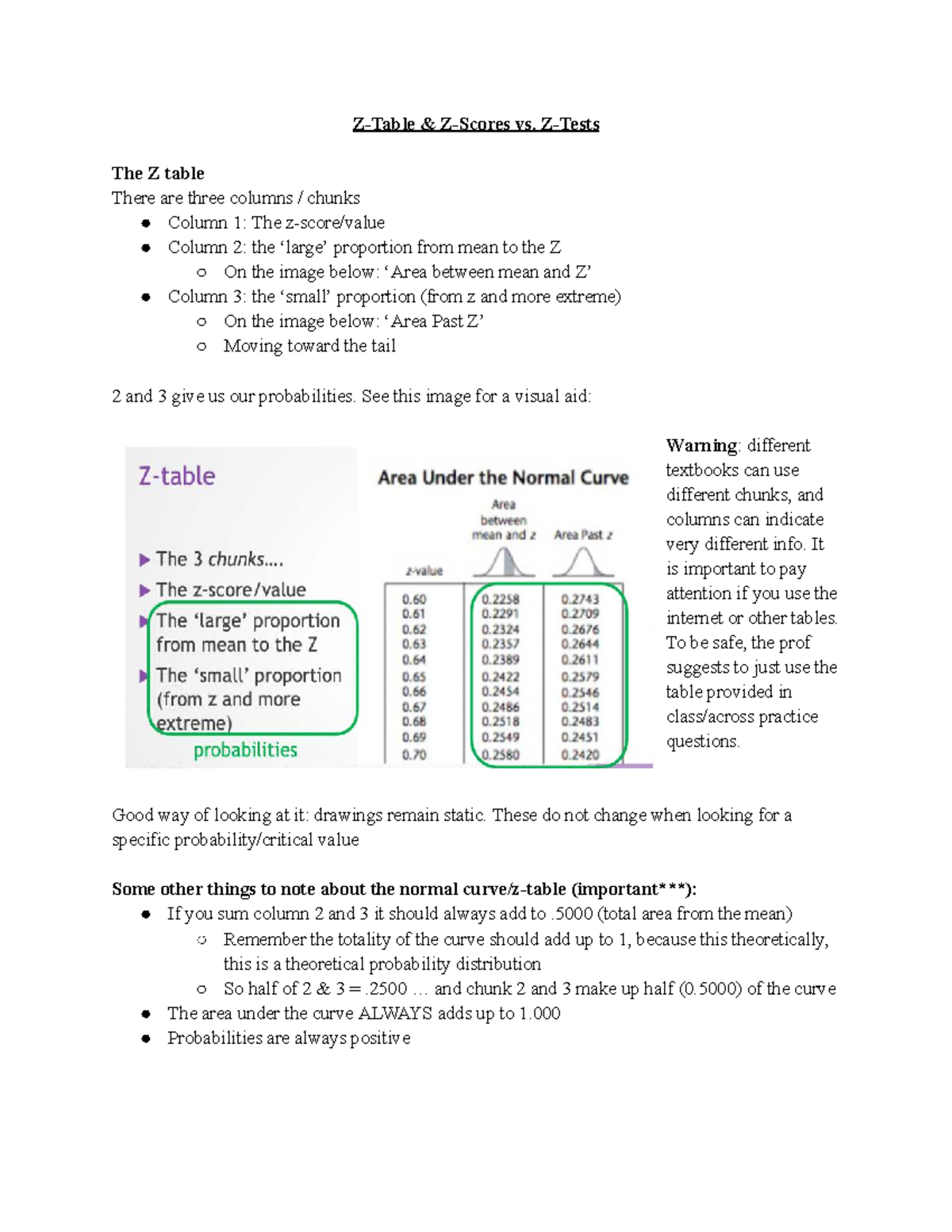 NT- Z-table, Z-scores and tests - Z-Table & Z-Scores vs. Z-Tests The Z ...