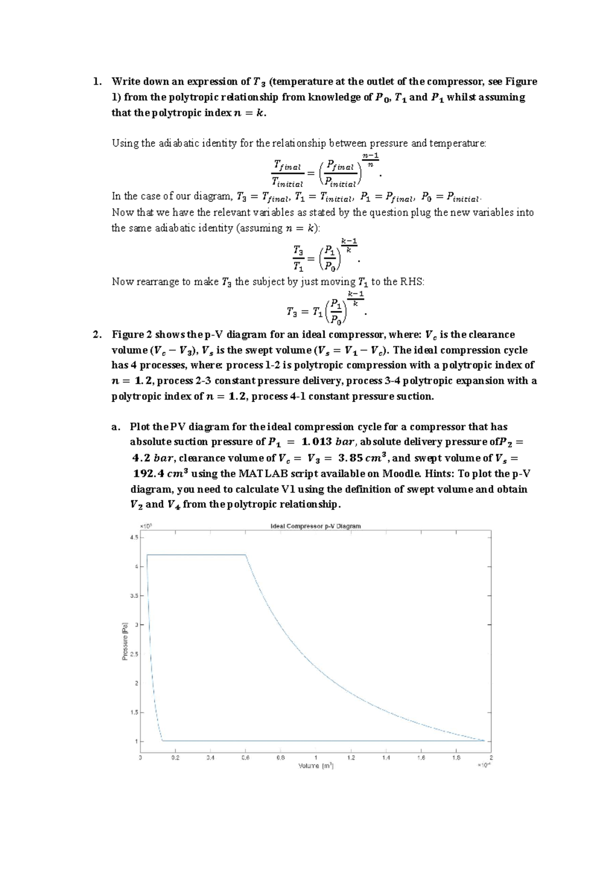 Pre Lab 2: Polytropic Relationships in Compressor Analysis - Studocu