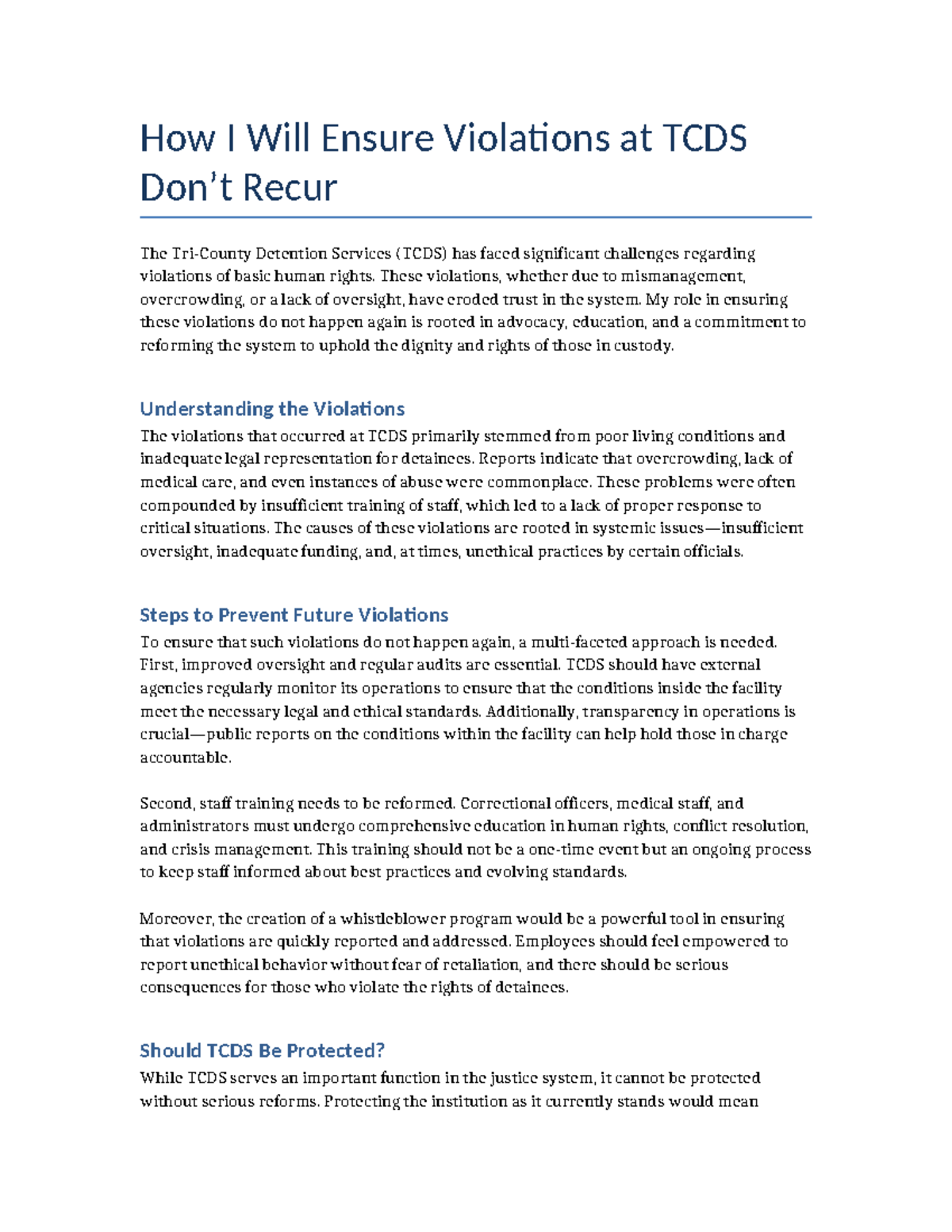 Reforming TCDS: Ensuring Future Compliance & Human Rights Protection ...