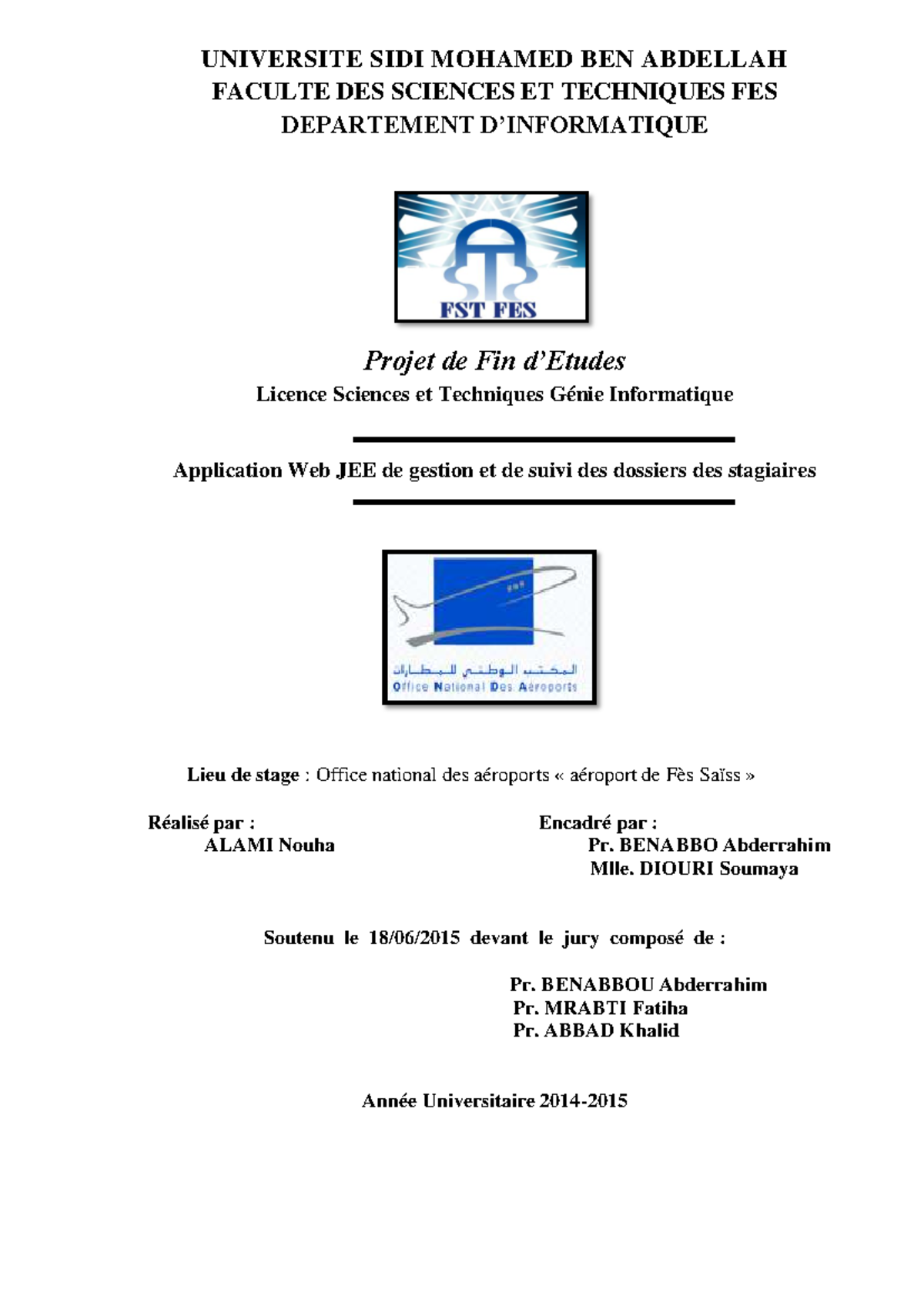 Application Web JEE pour la Gestion des Dossiers de Stagiaires - PFE ...