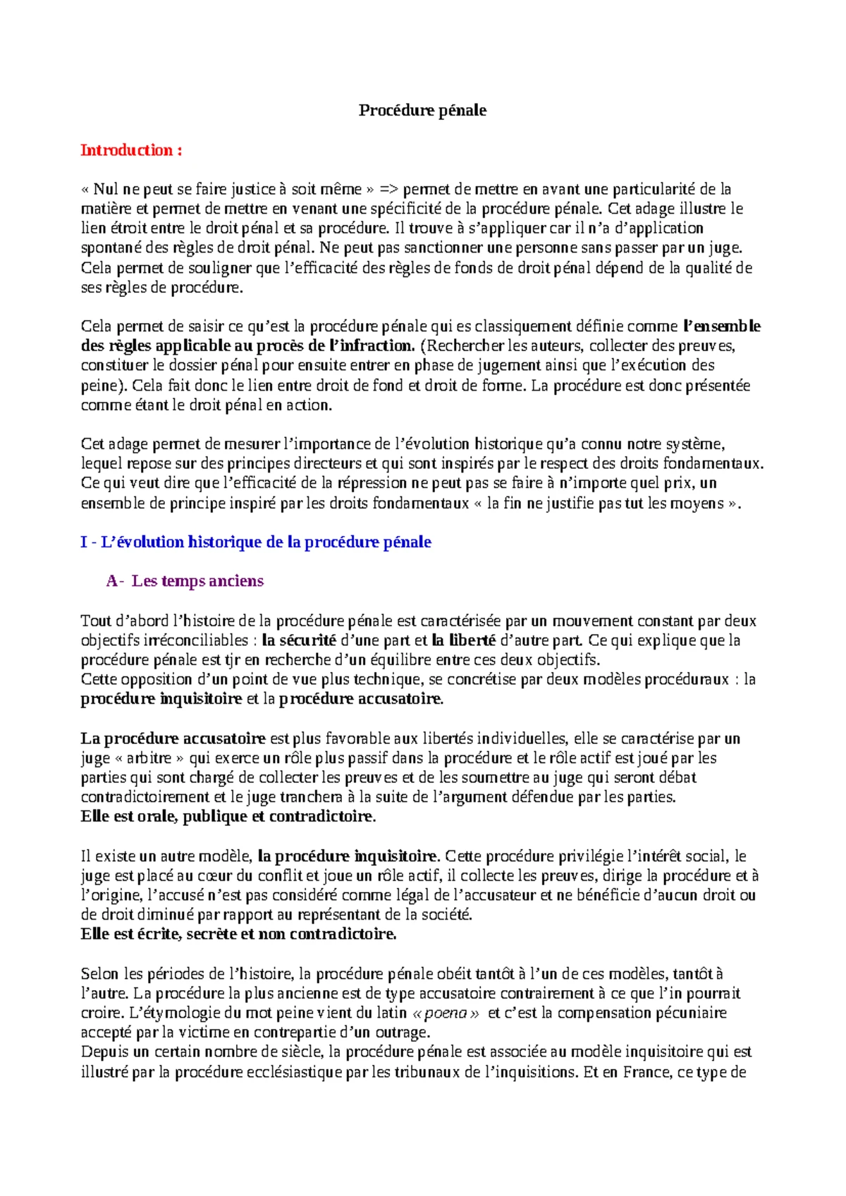2023 - Procédure pénale - GE3 – Corrigé - PREPARATION ANNUELLE 2023 A L ...