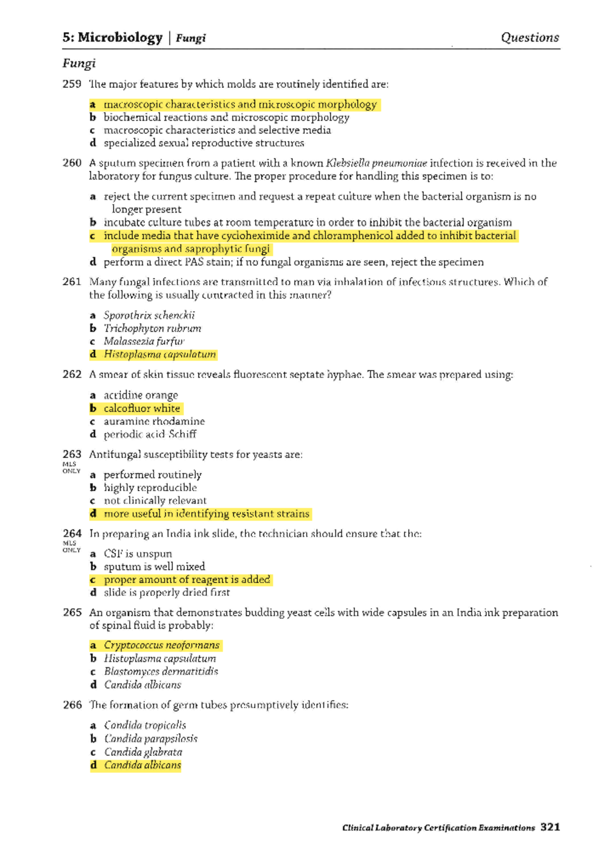 Microbiology I Fungi - Exam Questions and Study Guide - Studocu