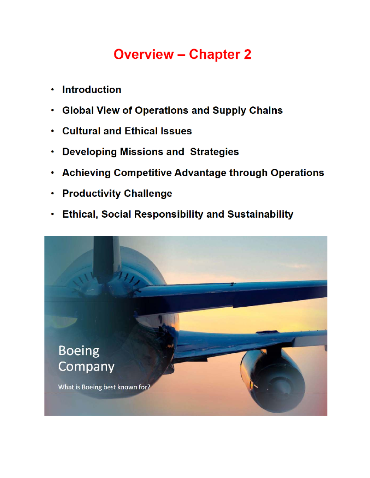 GMS401 Lecture 2: Global Operations & Supply Chain Overview - Studocu