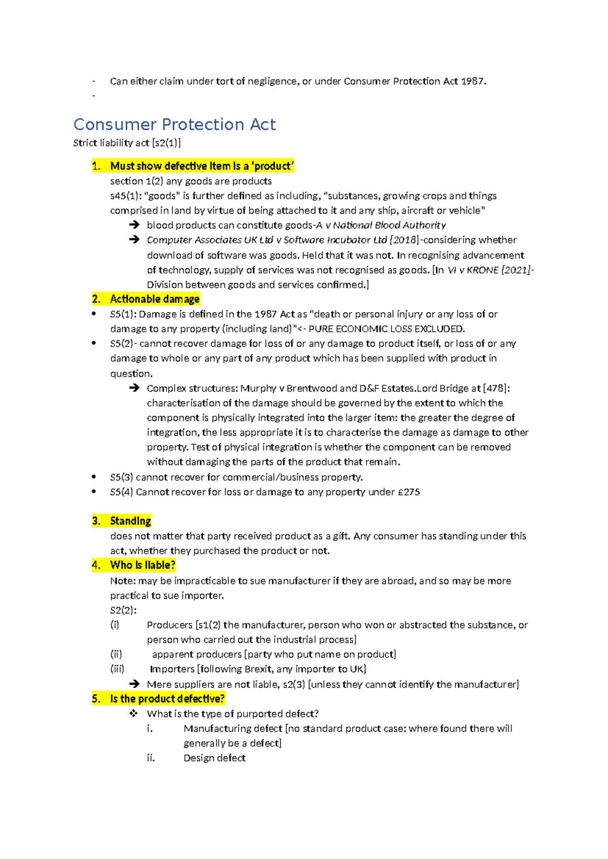 Product Liability Overview: Understanding the Consumer Protection Act ...