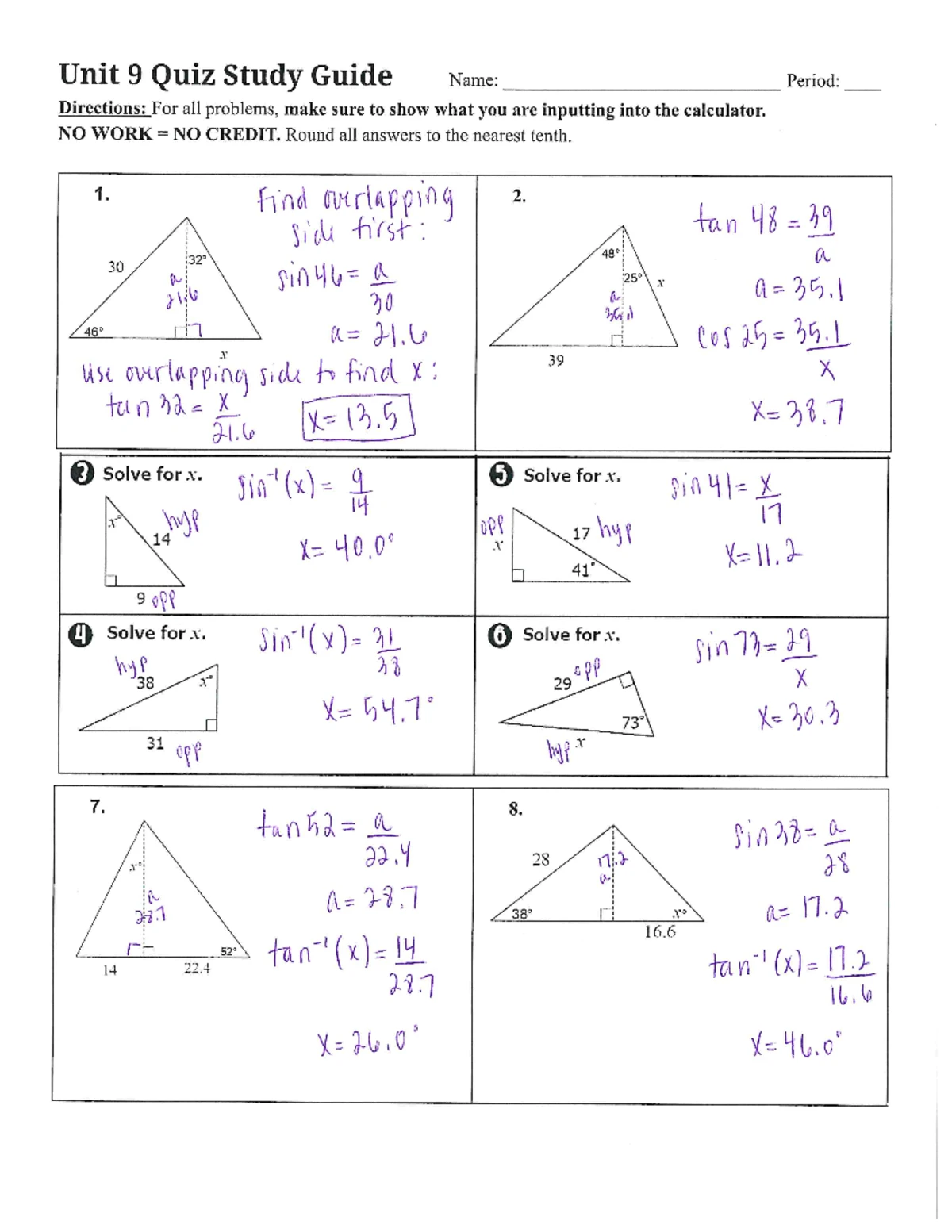 Geometry CP S2 Final Exam Study Guide & Solutions - Studocu
