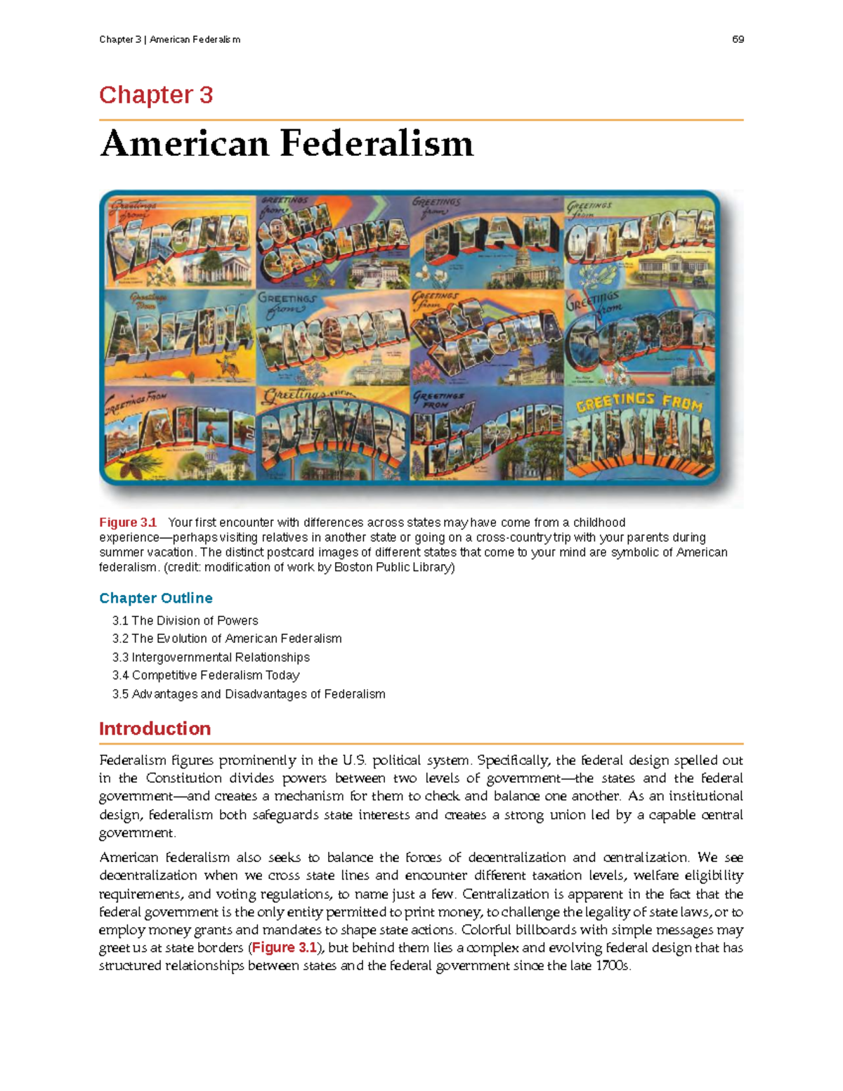 Chapter 3: Understanding American Federalism - Powers and Structure ...