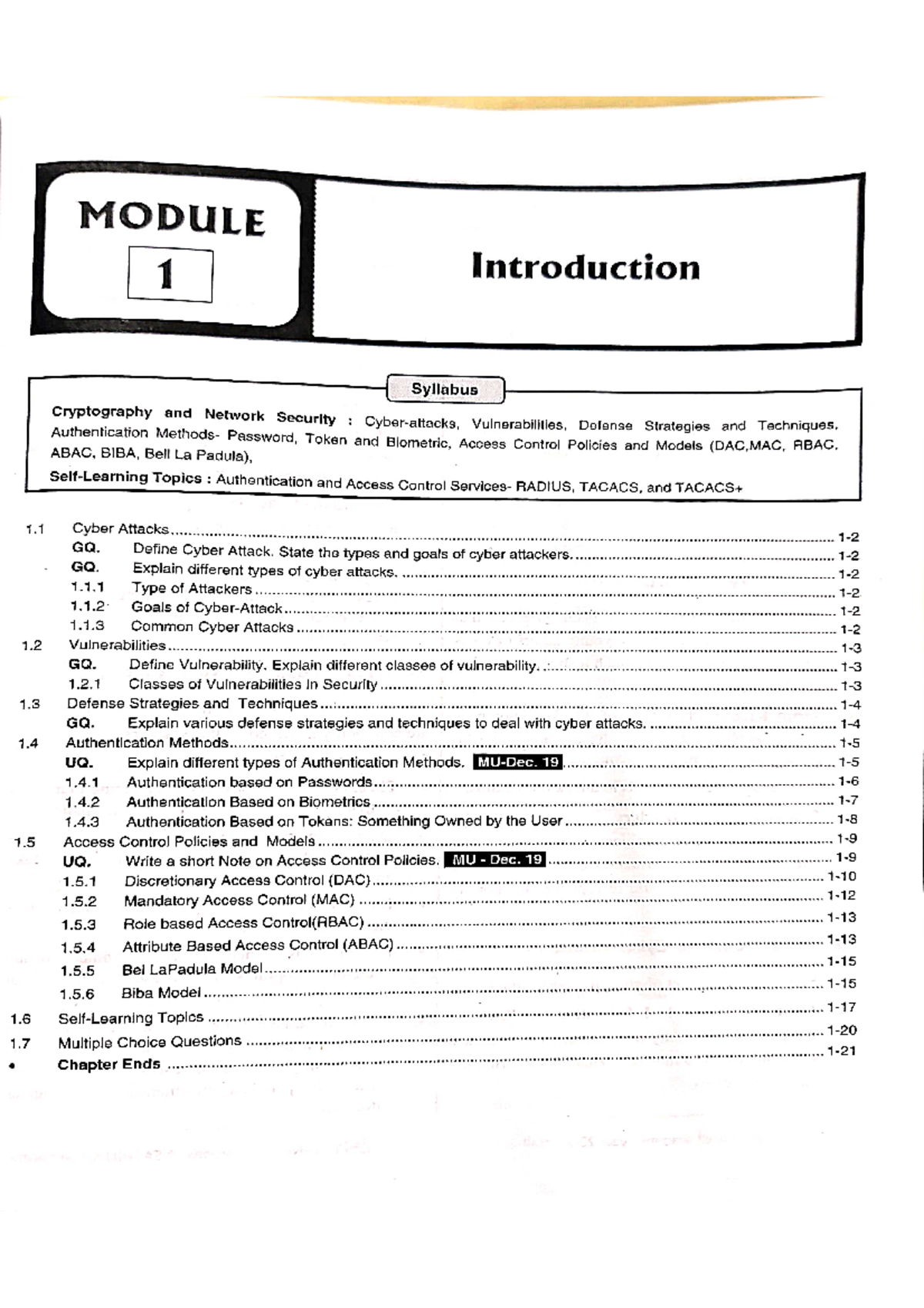 IS (Module 1) - Infrastructure security Techneo - MODULE 1 Introduction ...
