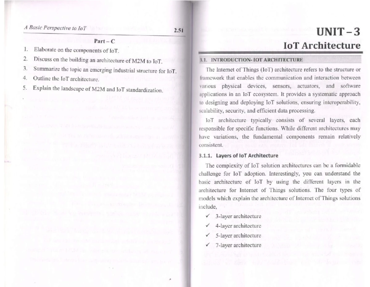 IOT - Unit 1: A Comprehensive Overview of Internet of Things and Web ...