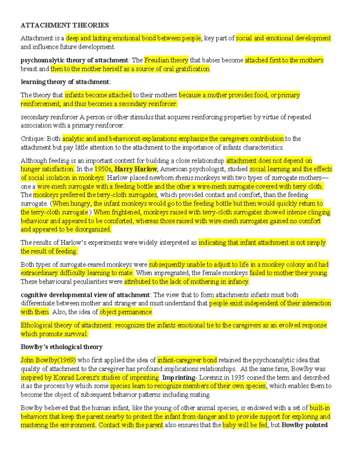Psychology 101: Overview of Attachment Theories and Their Implications ...