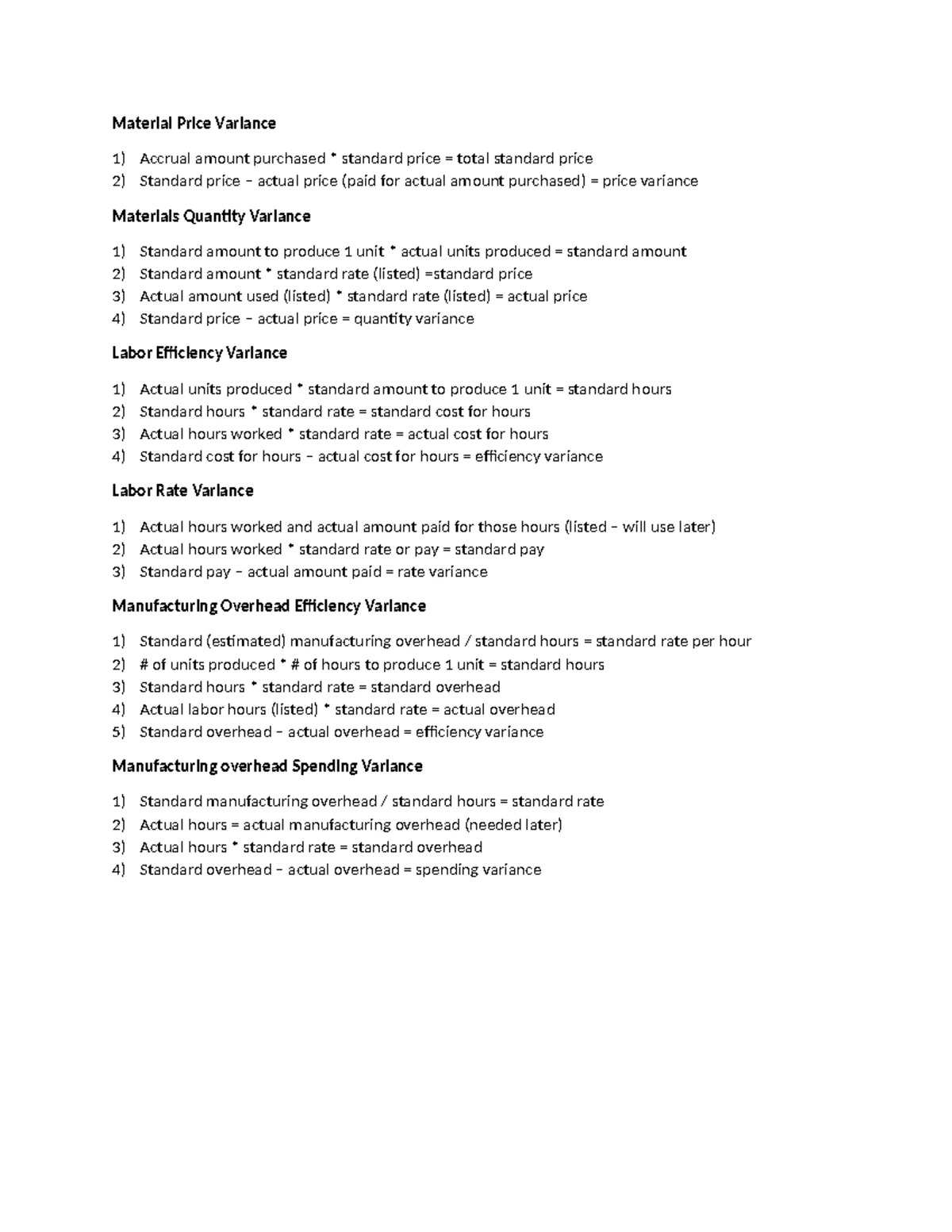 CVP Cheat Sheet - CVP Analysis Calculations Cheat Sheet Contribution ...