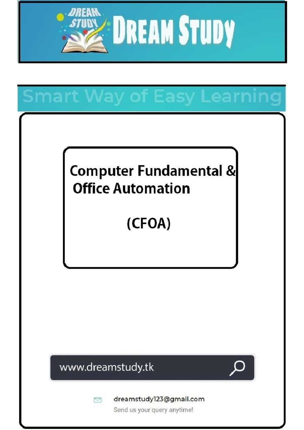 CFOA Unit 1 - Introduction to Computer Fundamentals and Automation ...