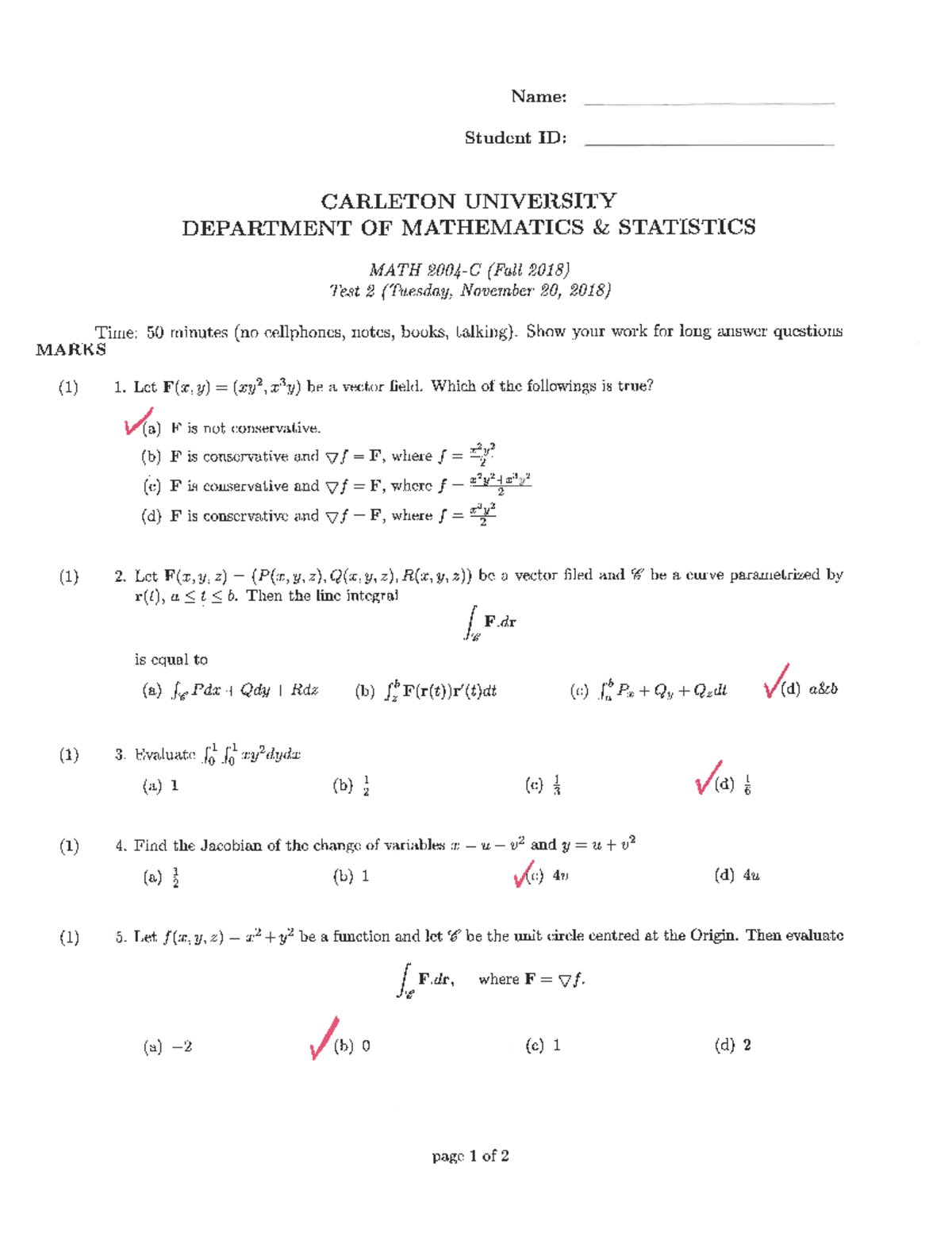 Test 2 Solutions - Comprehensive Guide to Questions and Answers - Studocu