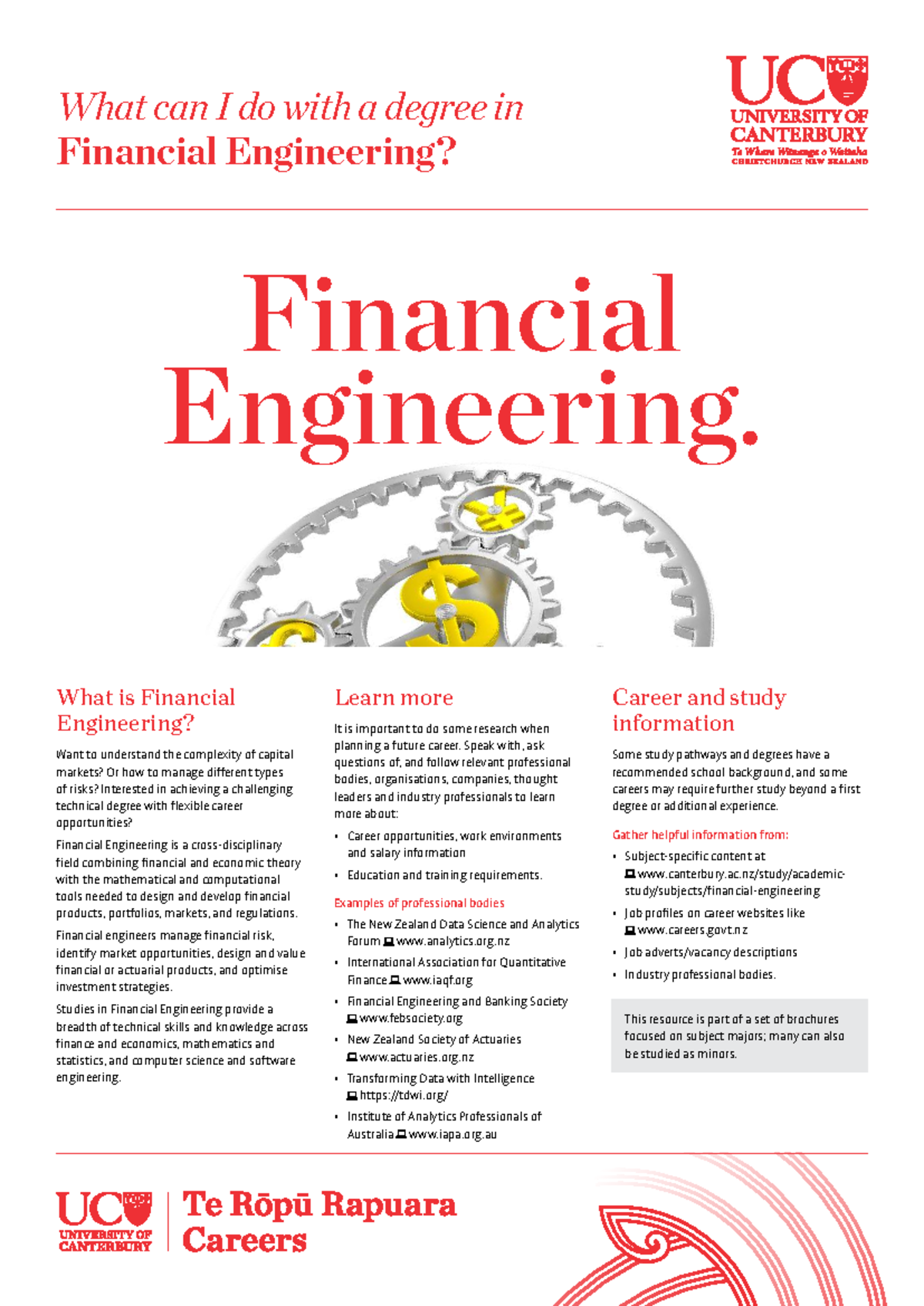 Careers Kit: Financial Engineering Insights and Opportunities - Studocu