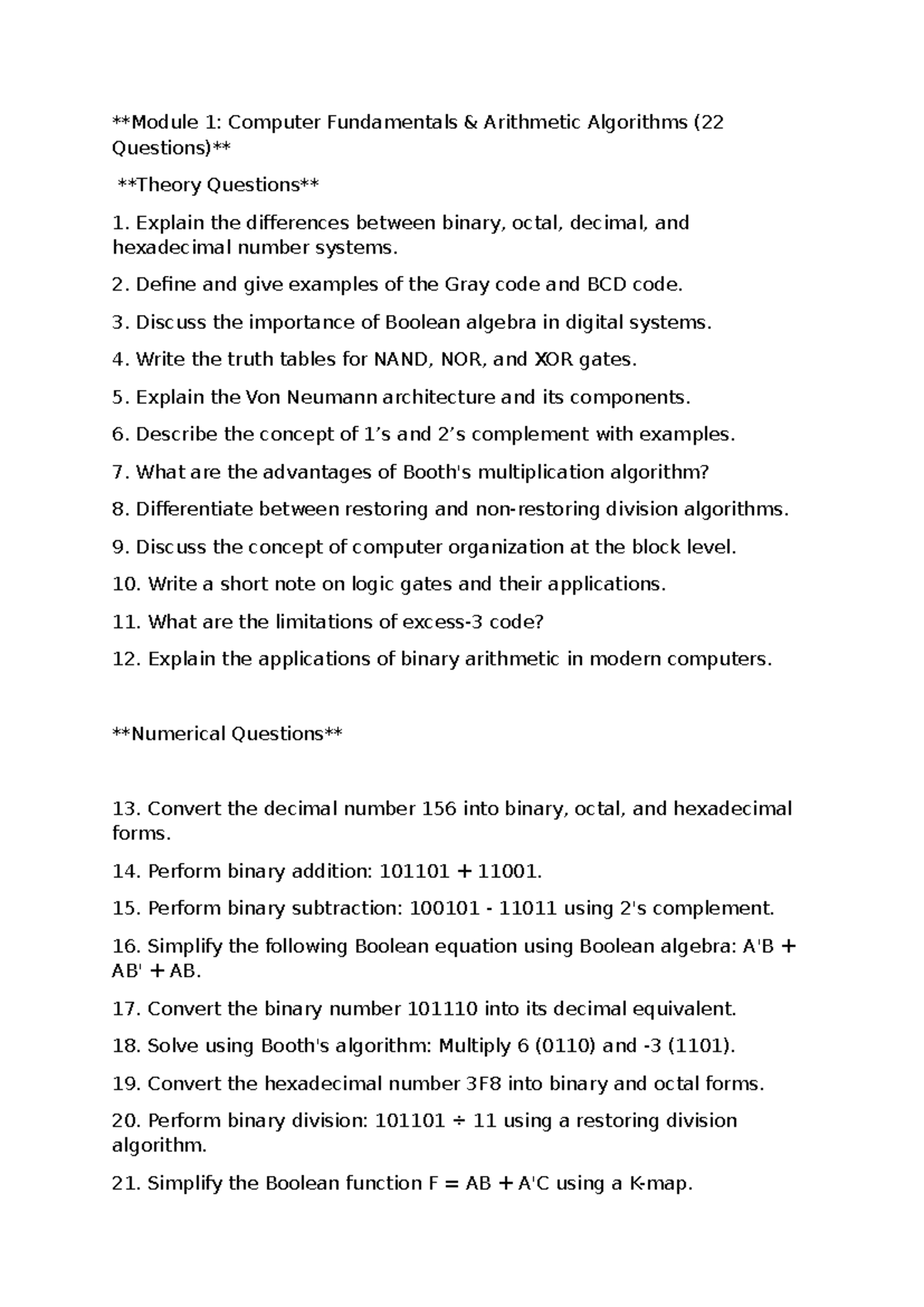 75Mostlikely - Most probable practice questions for DLCA - Module 1 ...