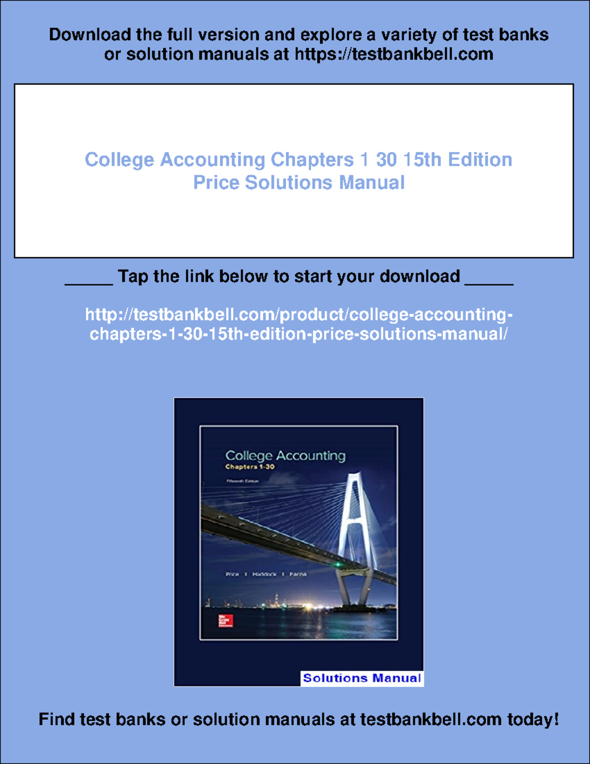 16305 - College accounting chapters 1 30 15th edition price solutions ...