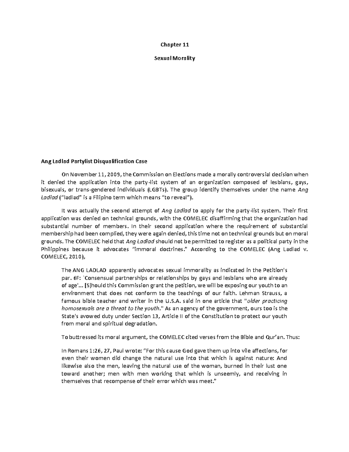 Final Exam Guide - Ethics Lessons and Key Concepts - Studocu