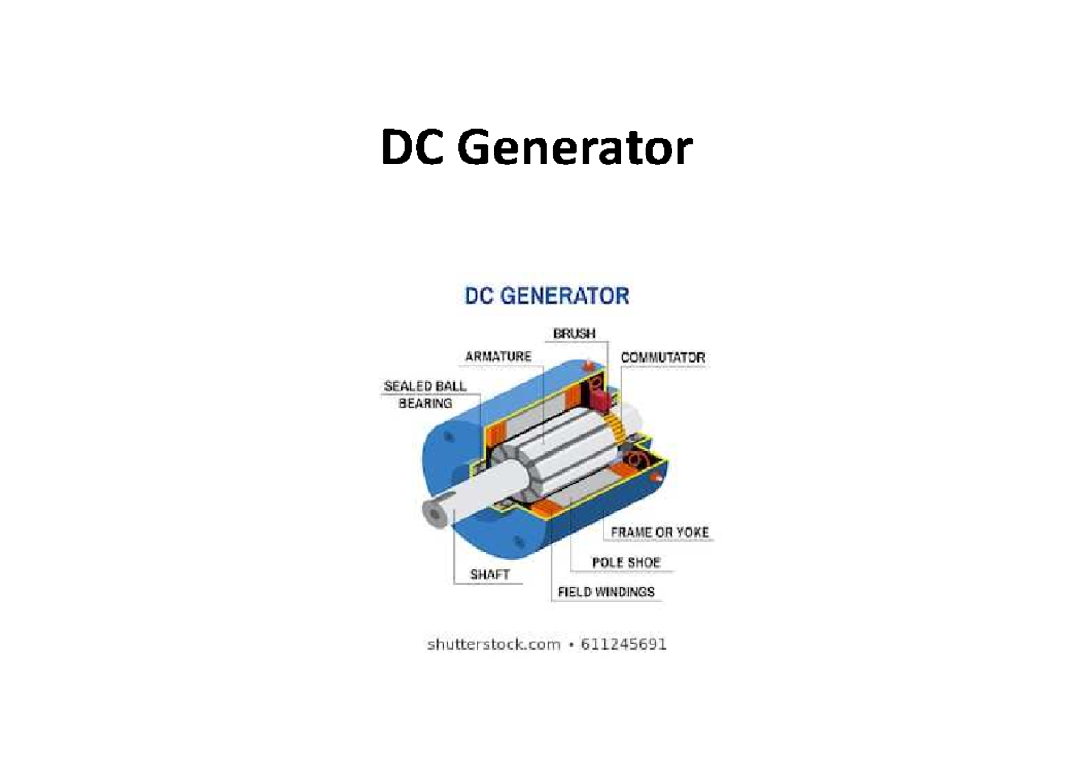 DC Generator: Working Principles and Construction Details - Studocu