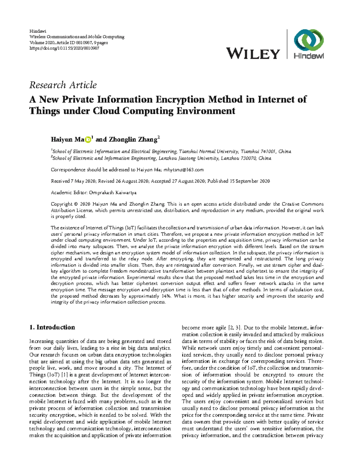 SoftSystem: Smart Edge Computing Device Selection for IoT (2020) - Studocu