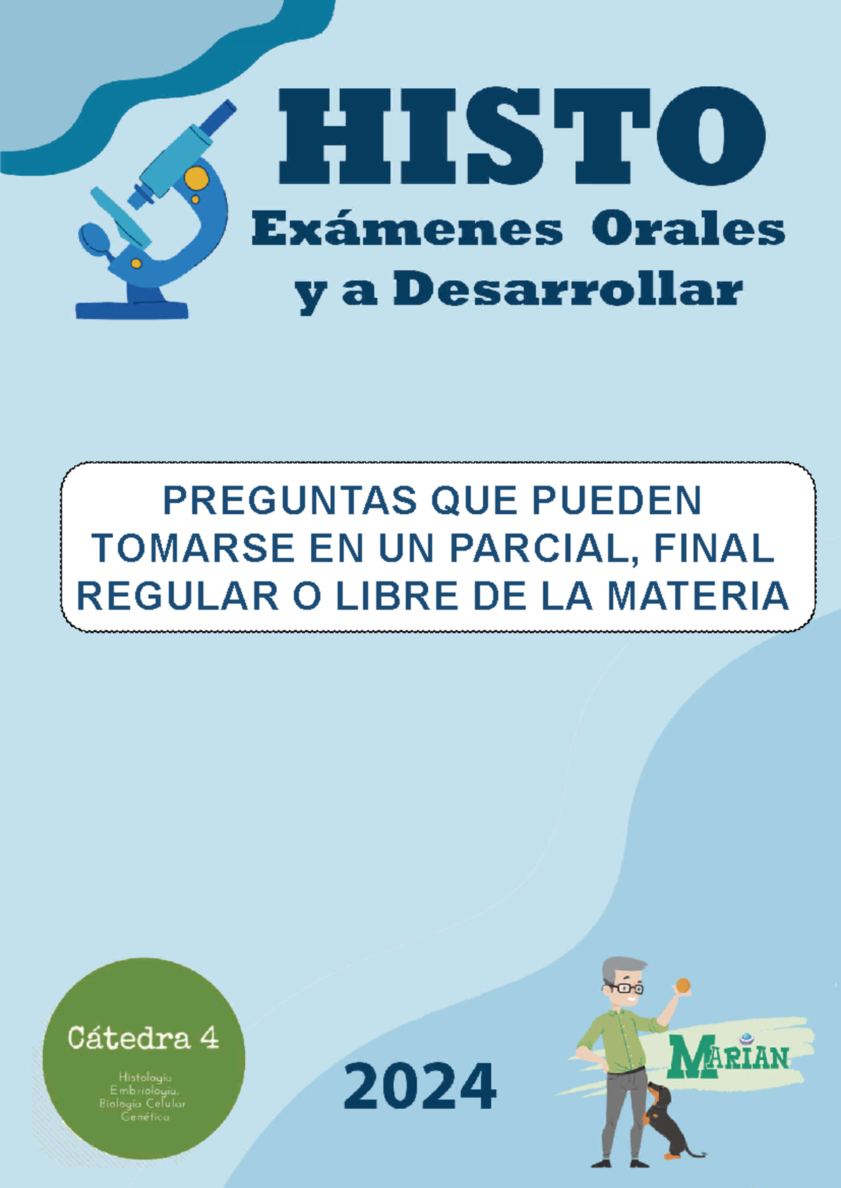 Preguntas para el Parcial de Histo 2024: Temario y Consideraciones - Document Preview