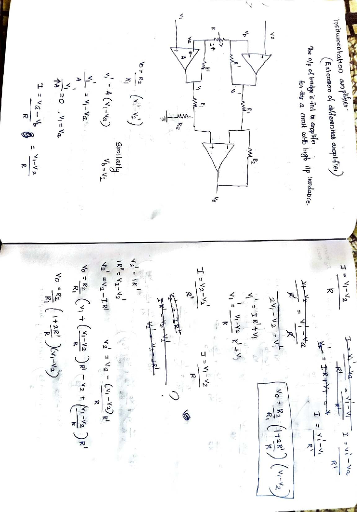 LIC Module 2 Part 2: Instrumentation Amplifier and Circuit Design Notes ...