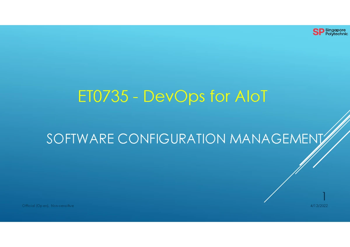 DevOps for AIoT Software Development Overview (DEVOPS 1) - Studocu