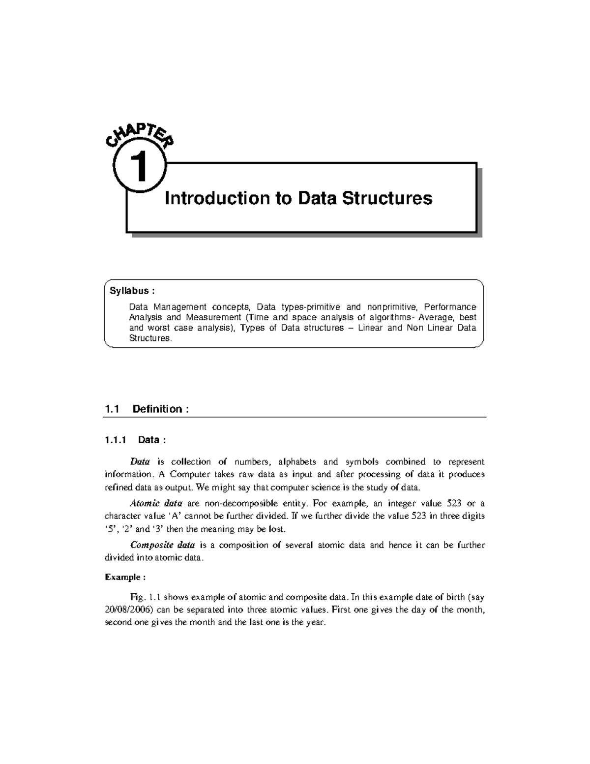 Chapter 1 - Introduction to Data Structures & Algorithms - Studocu
