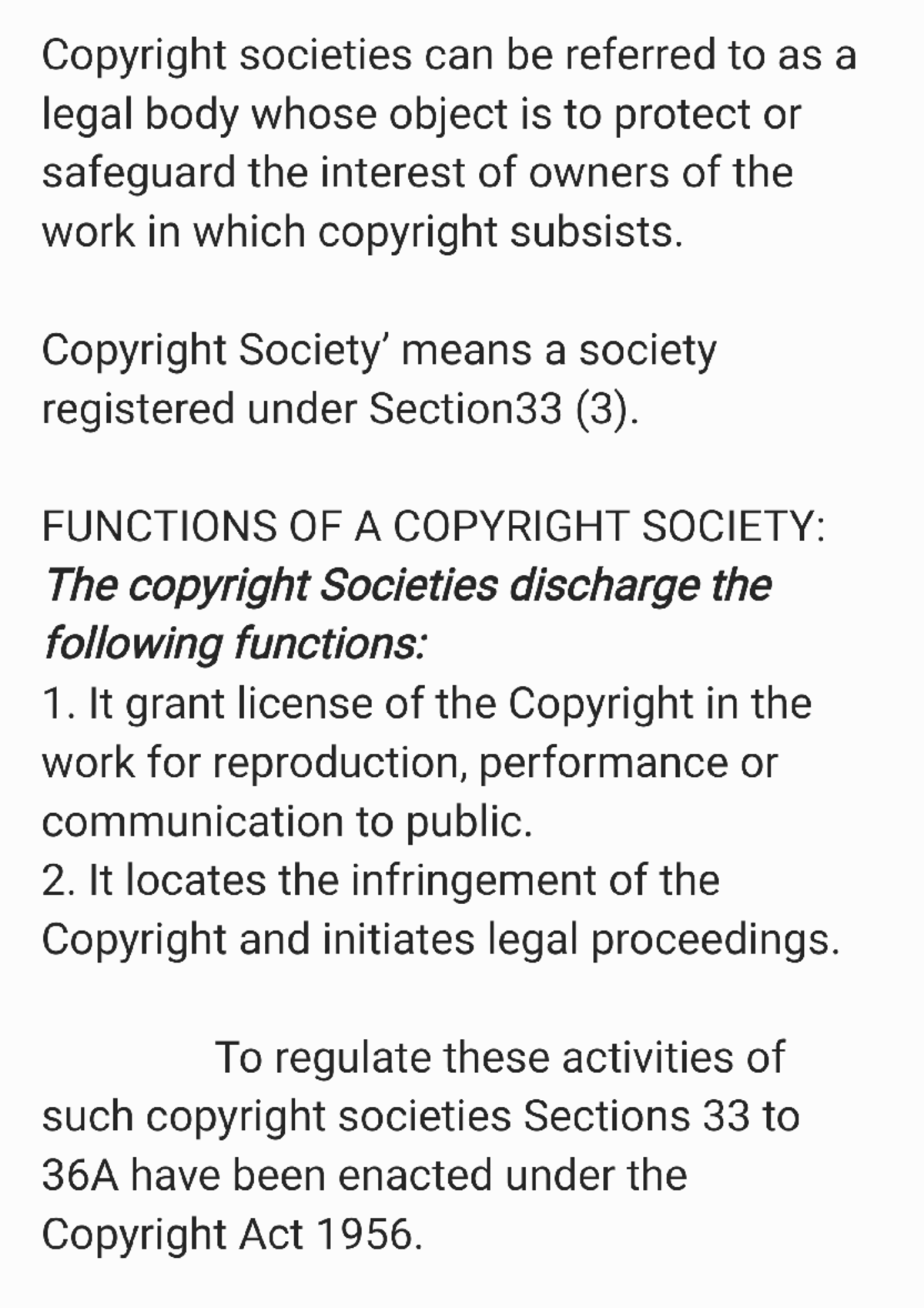 Copyright Societies: Understanding Their Role and Impact - Studocu