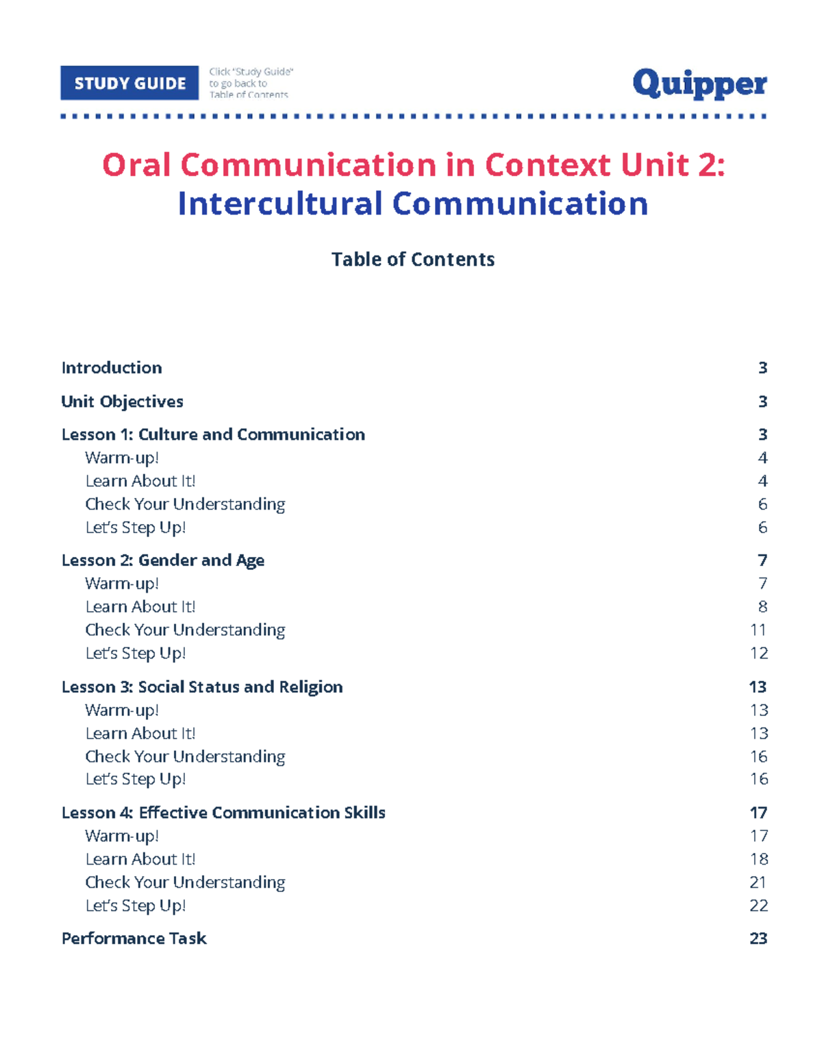 Oral Communication in Context: Unit 2 - Intercultural Communication ...