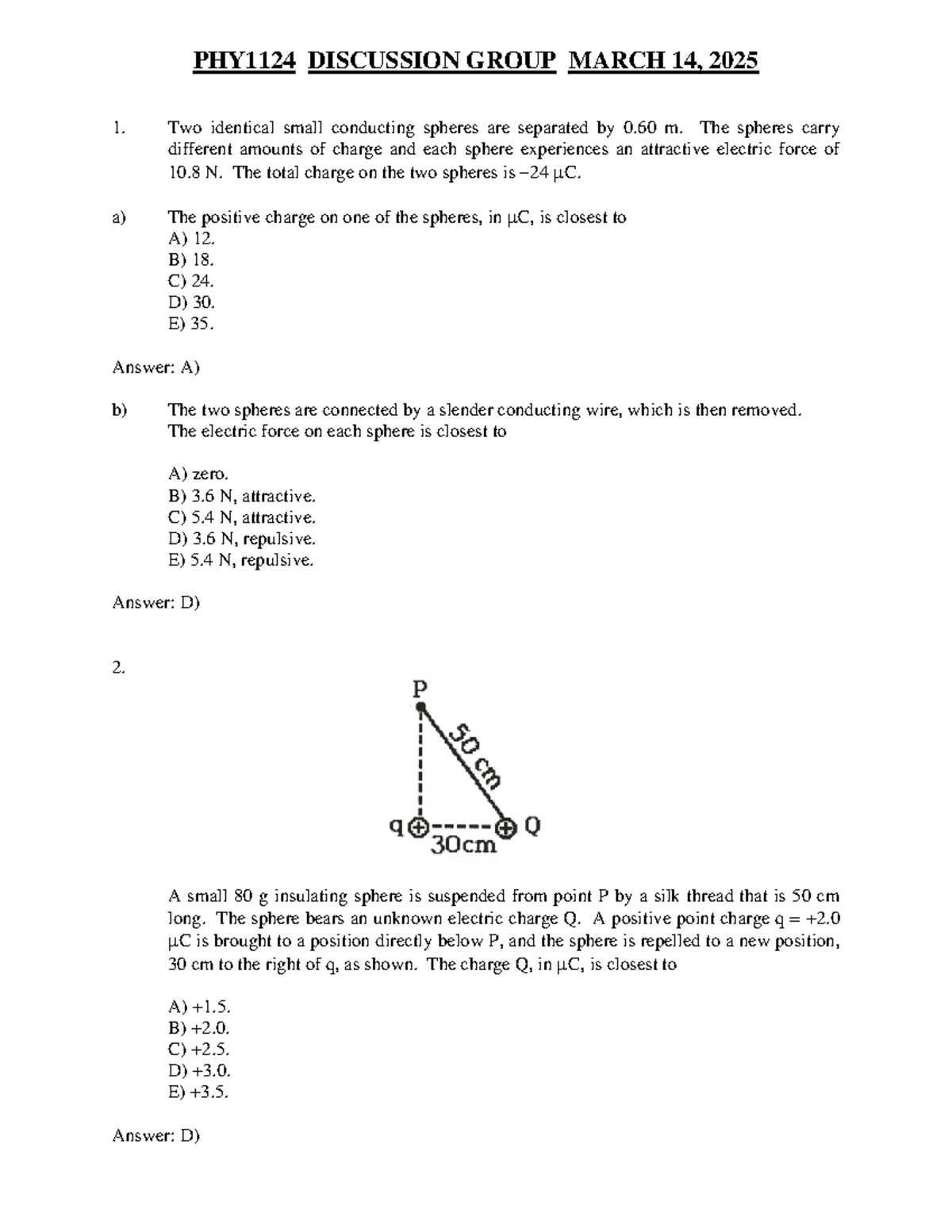 DG 9-Mar. 14, 2025 - Group of discussion mainly on electric charges ...