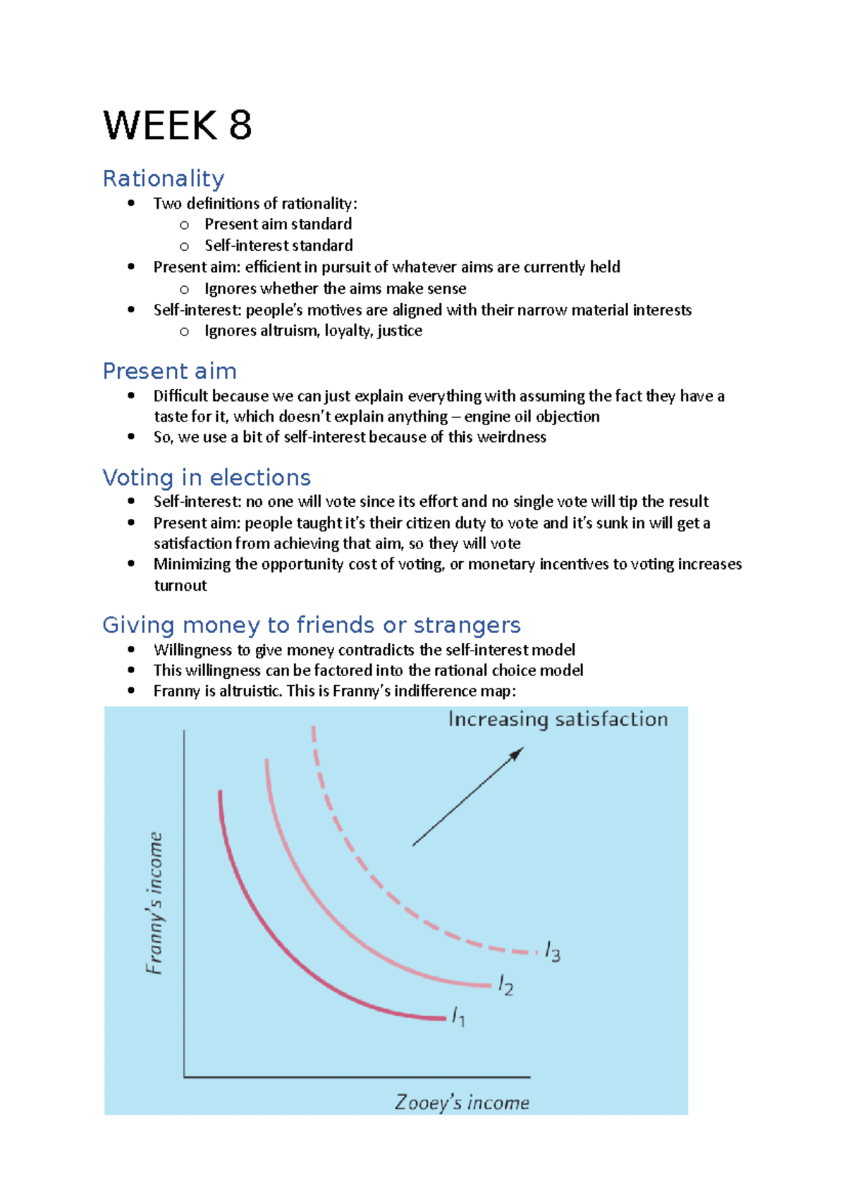 WEEK 8 LECTURE NOTES: Rationality, Voting, and Cooperation in Economics ...