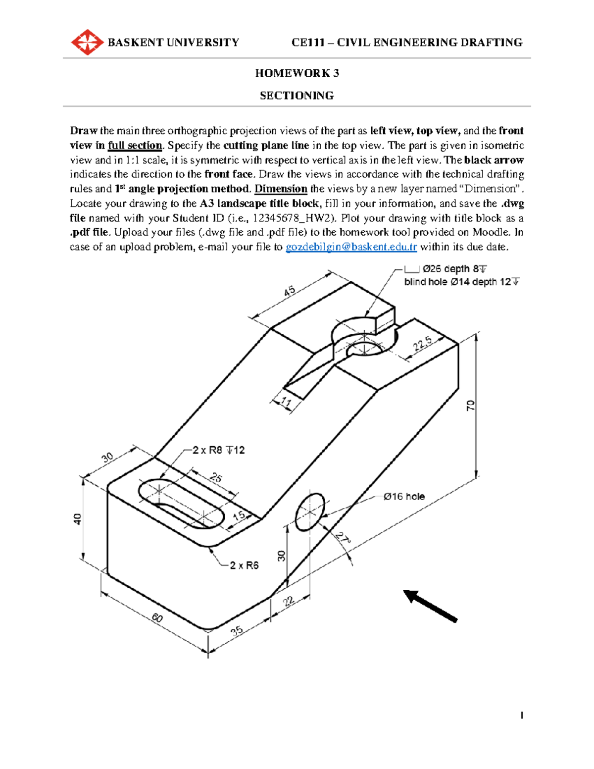 HW3-Sectioning - fsdsa - BASKENT UNIVERSITY CE111 – CIVIL ENGINEERING ...