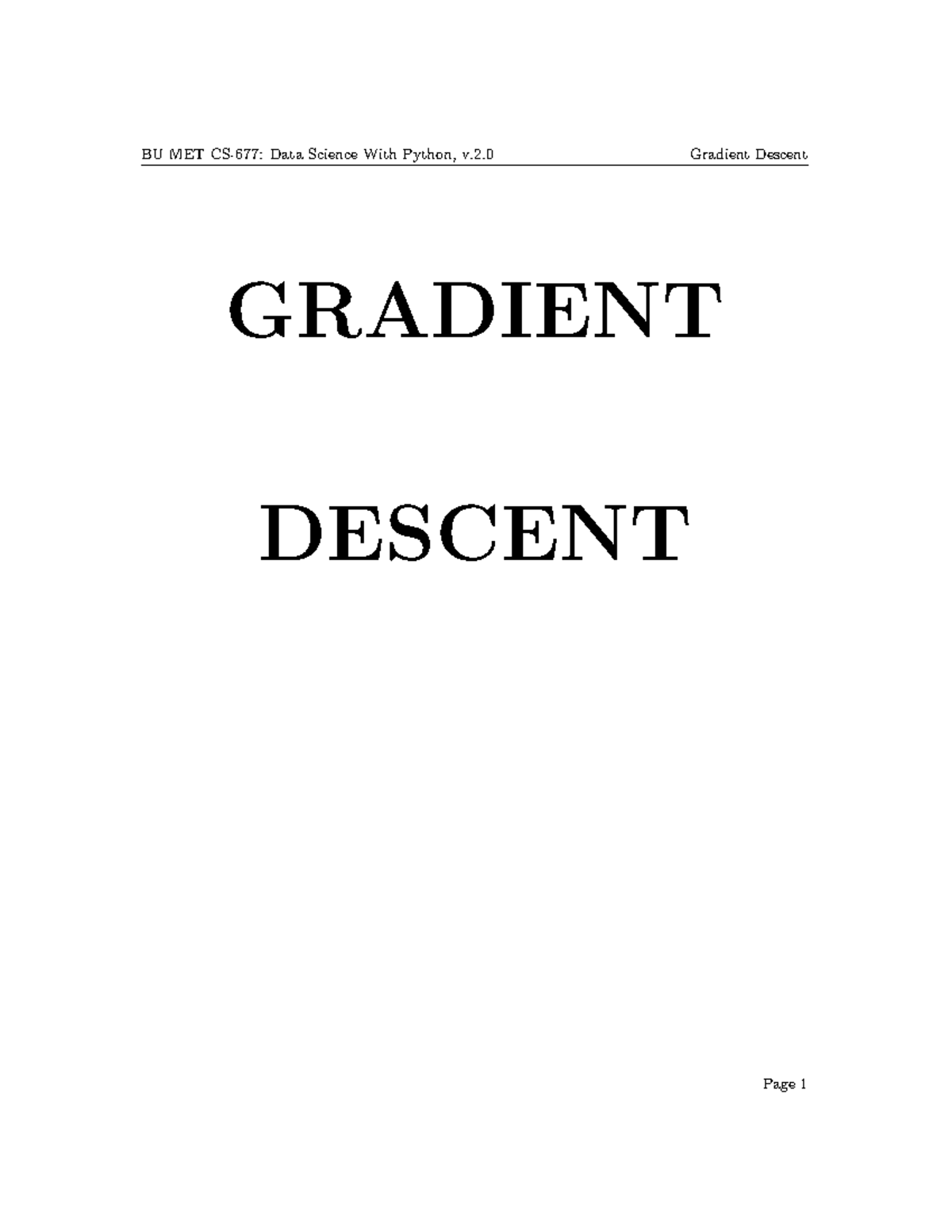 New gradient descent - All machine learning models are covered here ...