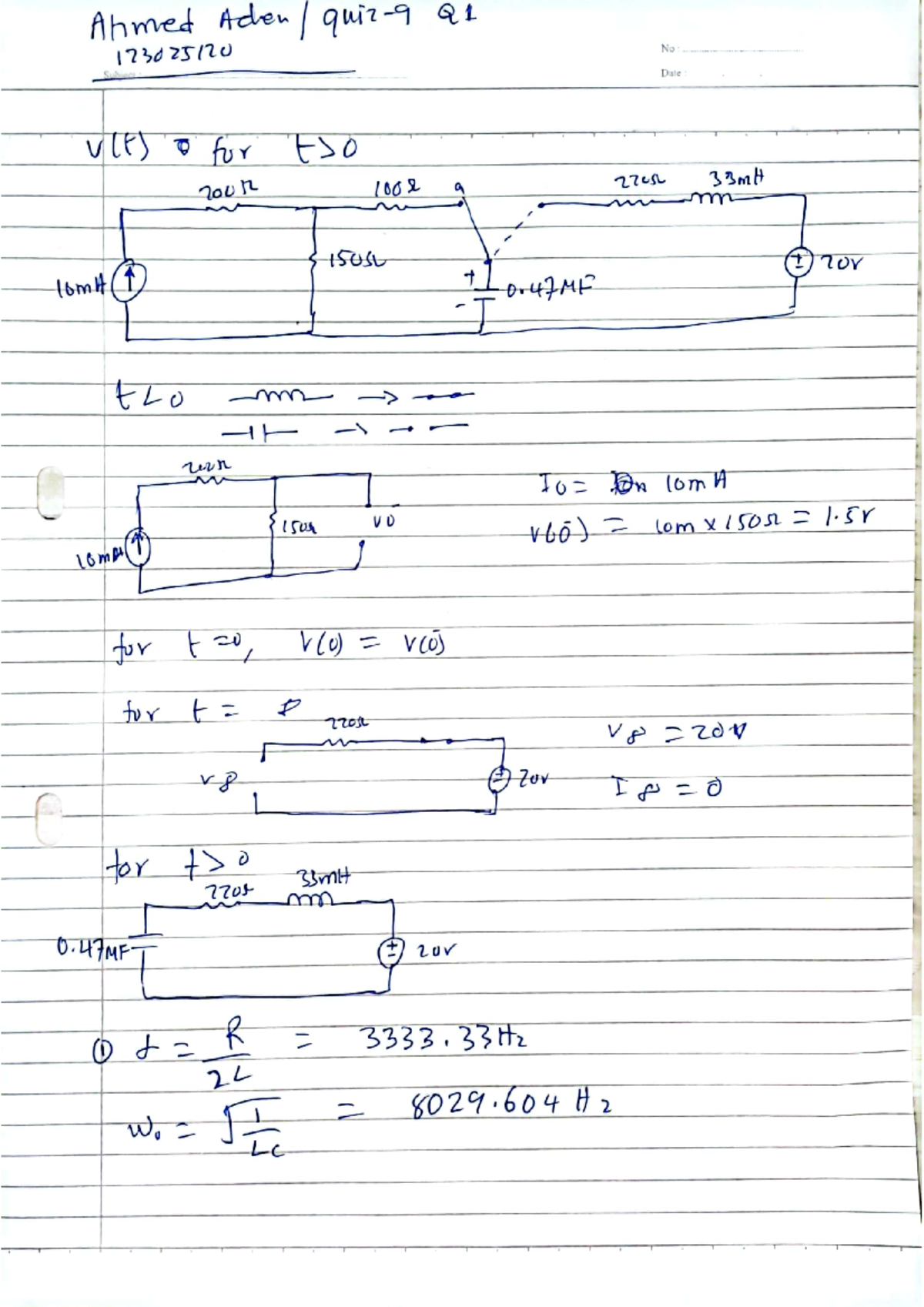 Circuits Quiz-9 Q1 - this is the lecture notes for the course ...