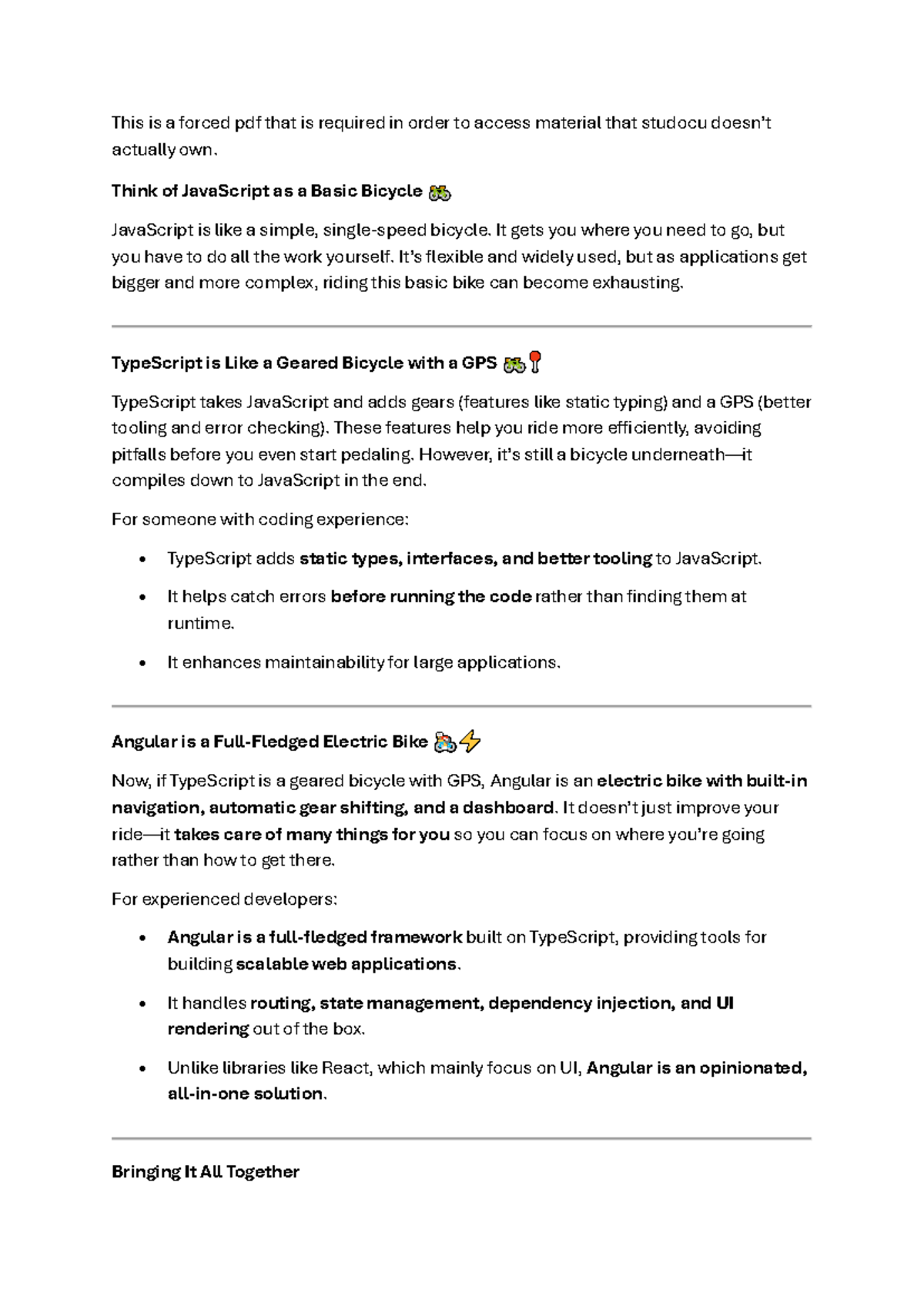 The difference between typescript and javascript - This is a forced pdf ...