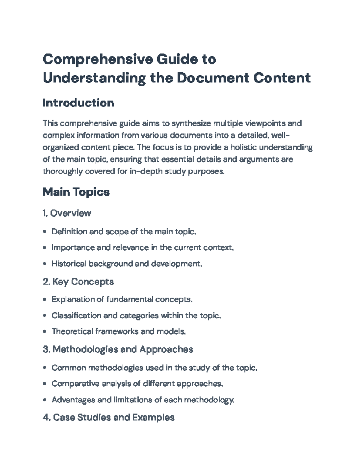 Comprehensive Guide to Understanding Key Concepts and Methodologies ...