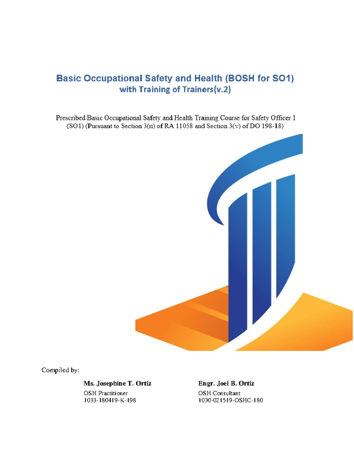 BOSH for Safety Officer 1 (SO1): Comprehensive Student Manual - Studocu