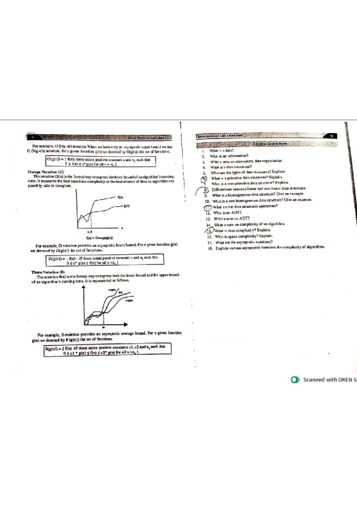Final Exam Study Guide for Course ABC123: Data Structures Overview ...