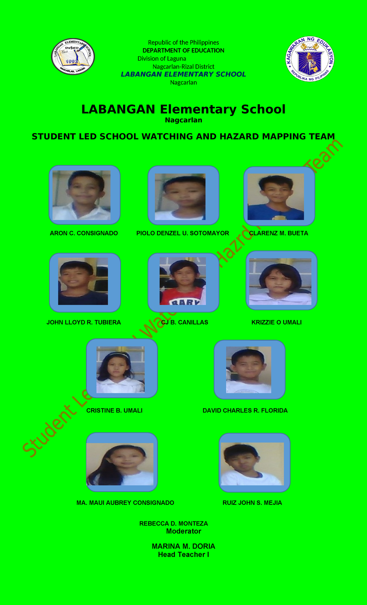 108359 Labangan-ES-Student-Led-School-Watching-Hazard-Mapping-Team ...